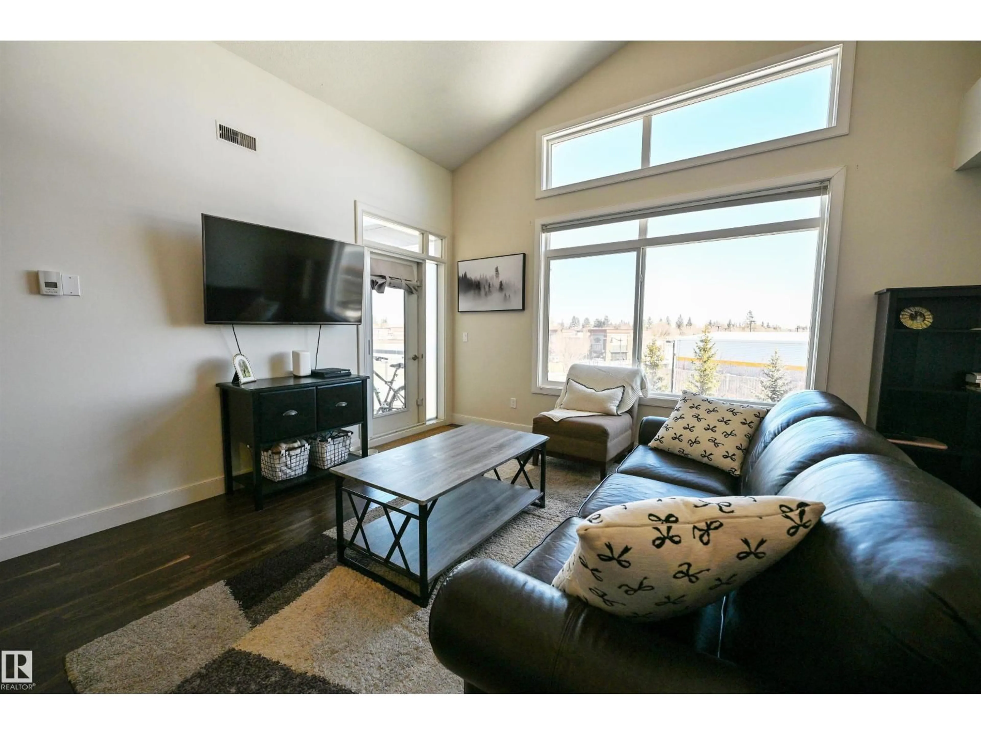 Living room with furniture, unknown for 302 - 279 WYE RD, Sherwood Park Alberta T8B0A7