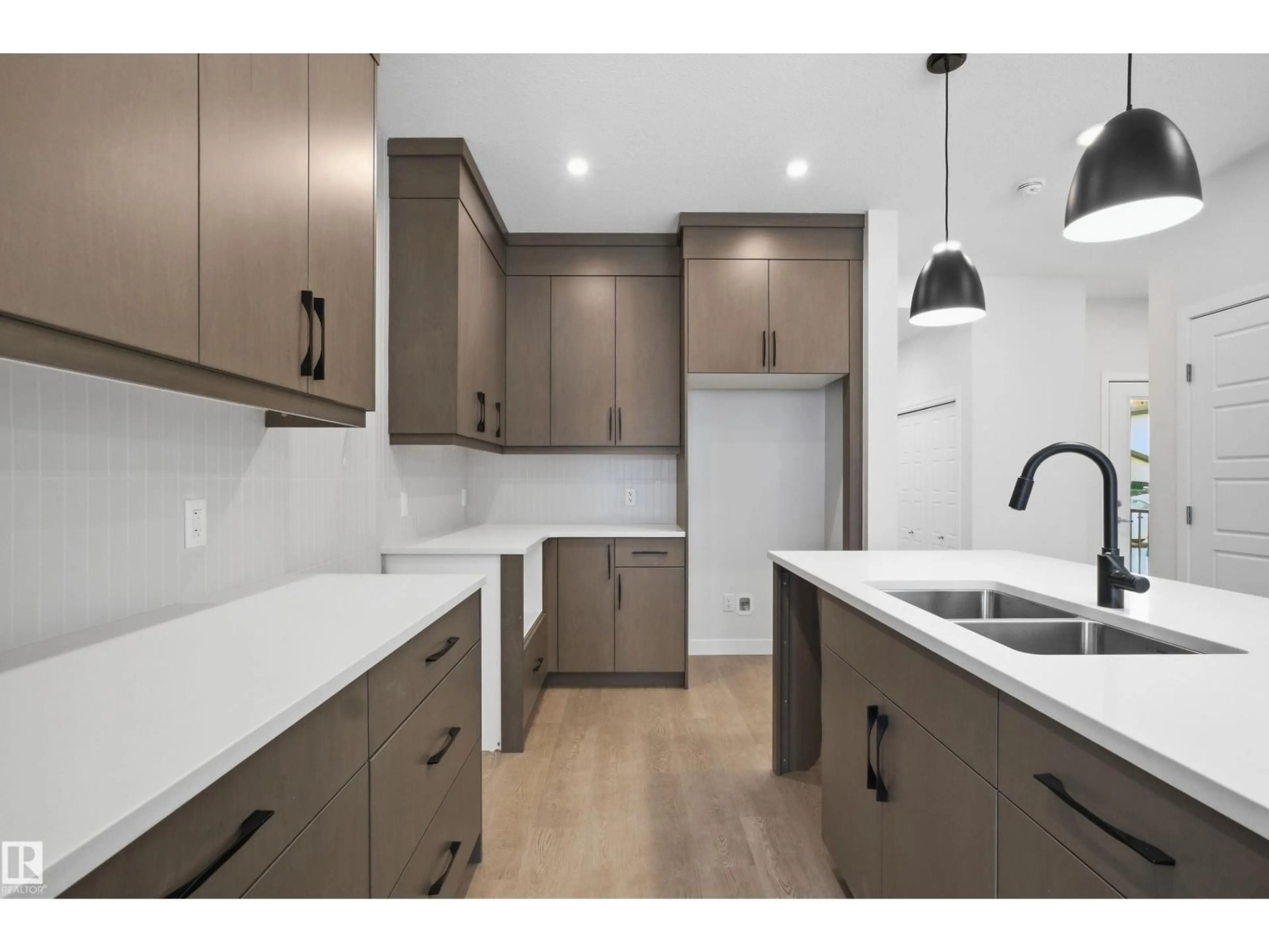 Open concept kitchen, unknown for NW - 8964 ELVES LO, Edmonton Alberta T6M3G3