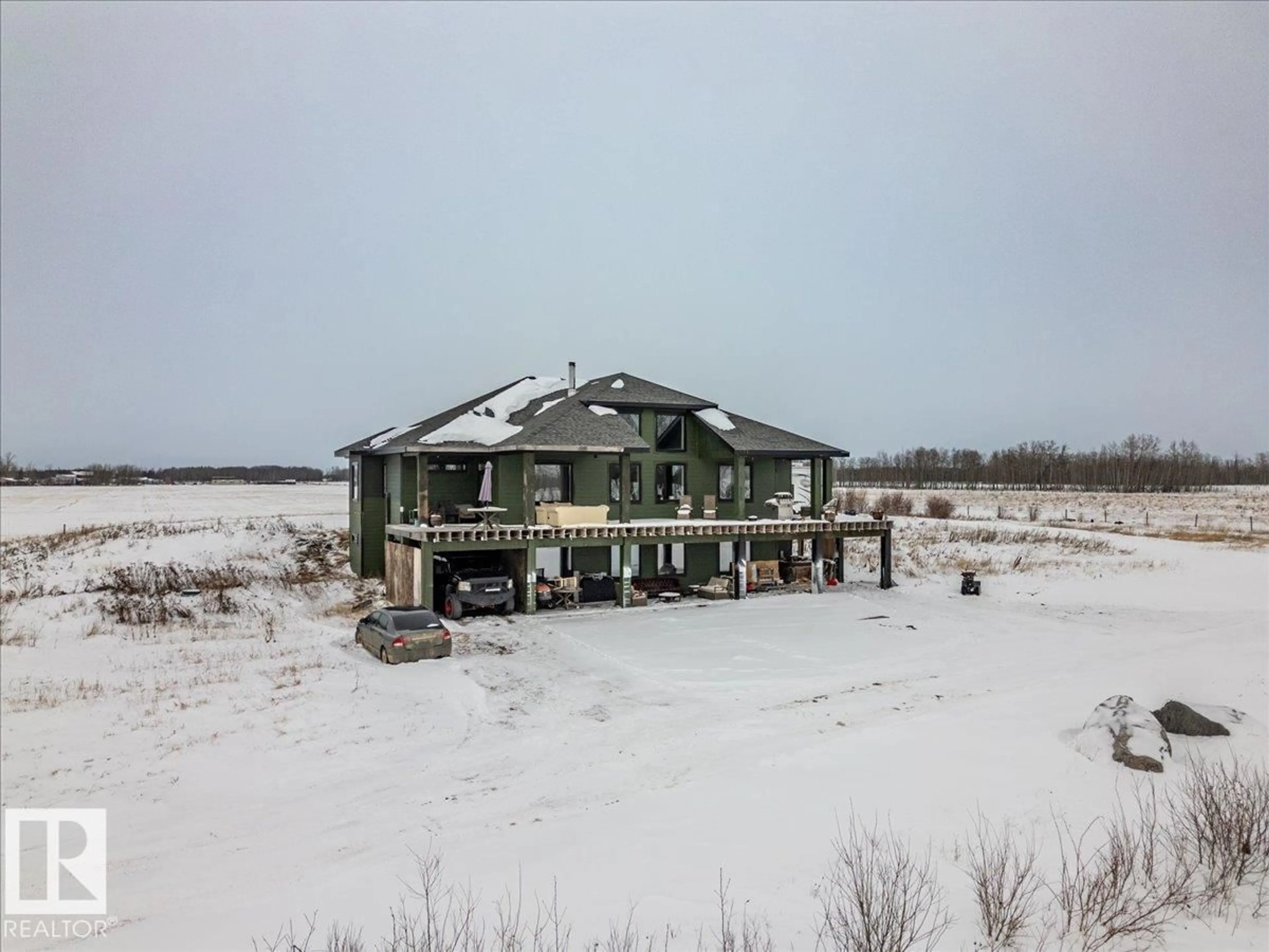 A pic from outside/outdoor area/front of a property/back of a property/a pic from drone, building for 48301 RGE RD 263, Rural Leduc County Alberta T0C0V0