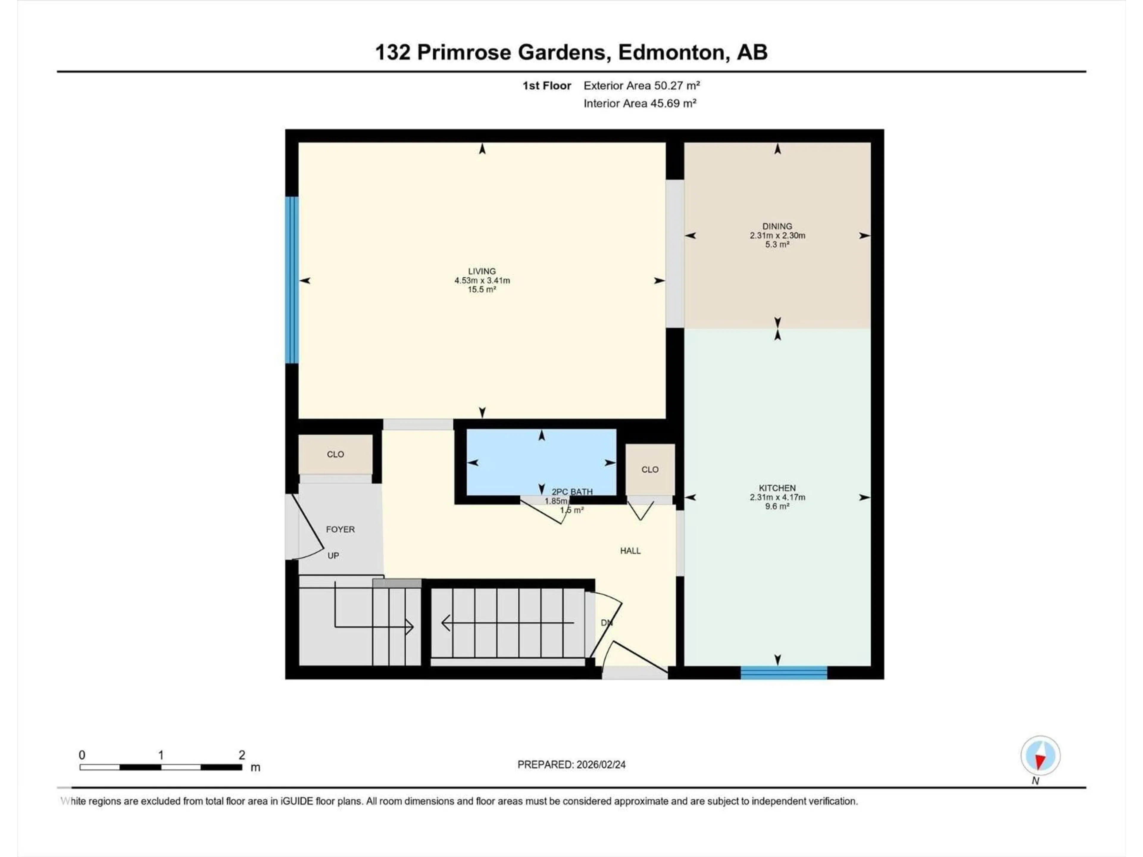 Floor plan for 132 PRIMROSE GARDENS GD, Edmonton Alberta T5T0R1