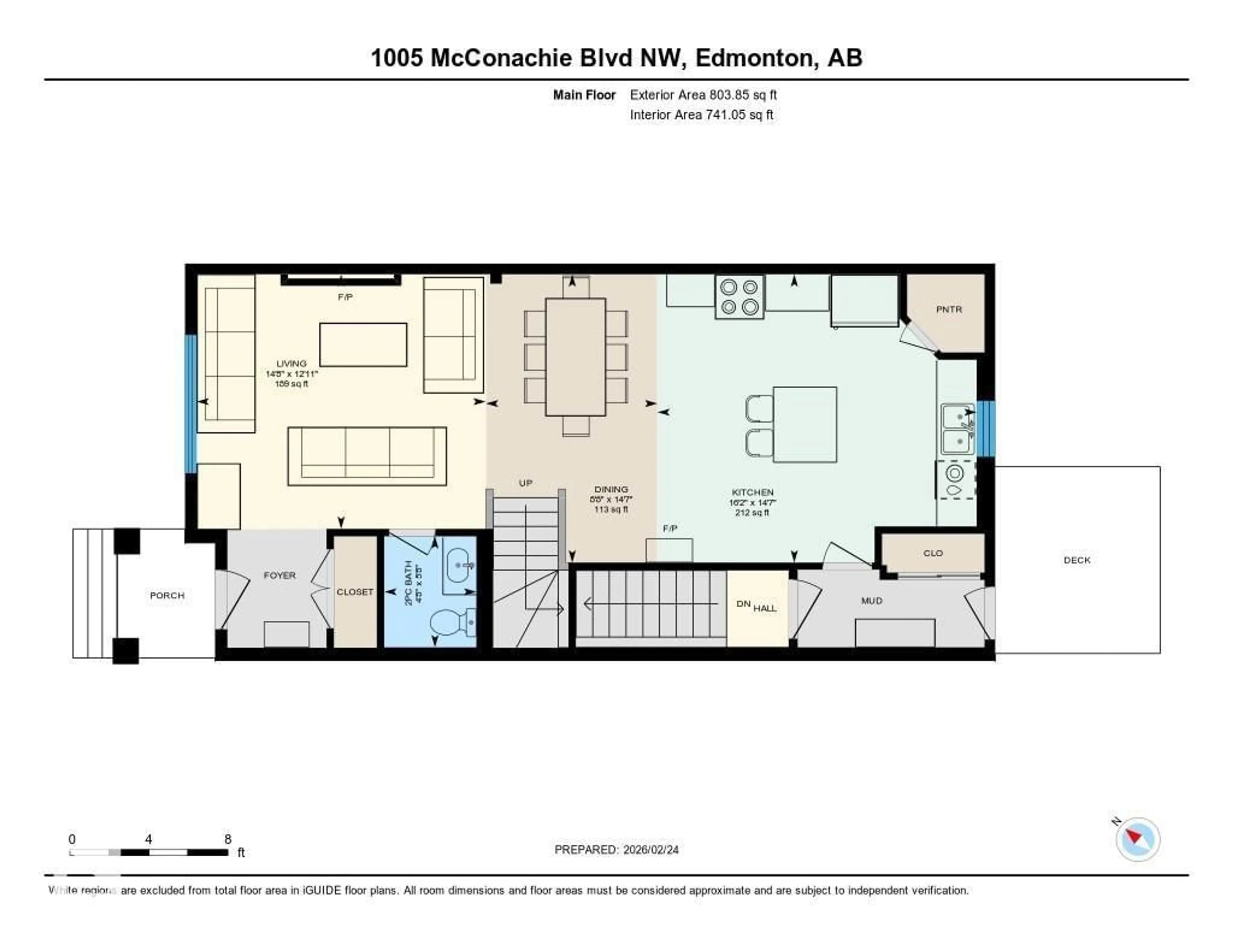 Floor plan for 1005 MCCONACHIE BV, Edmonton Alberta T5Y3N3