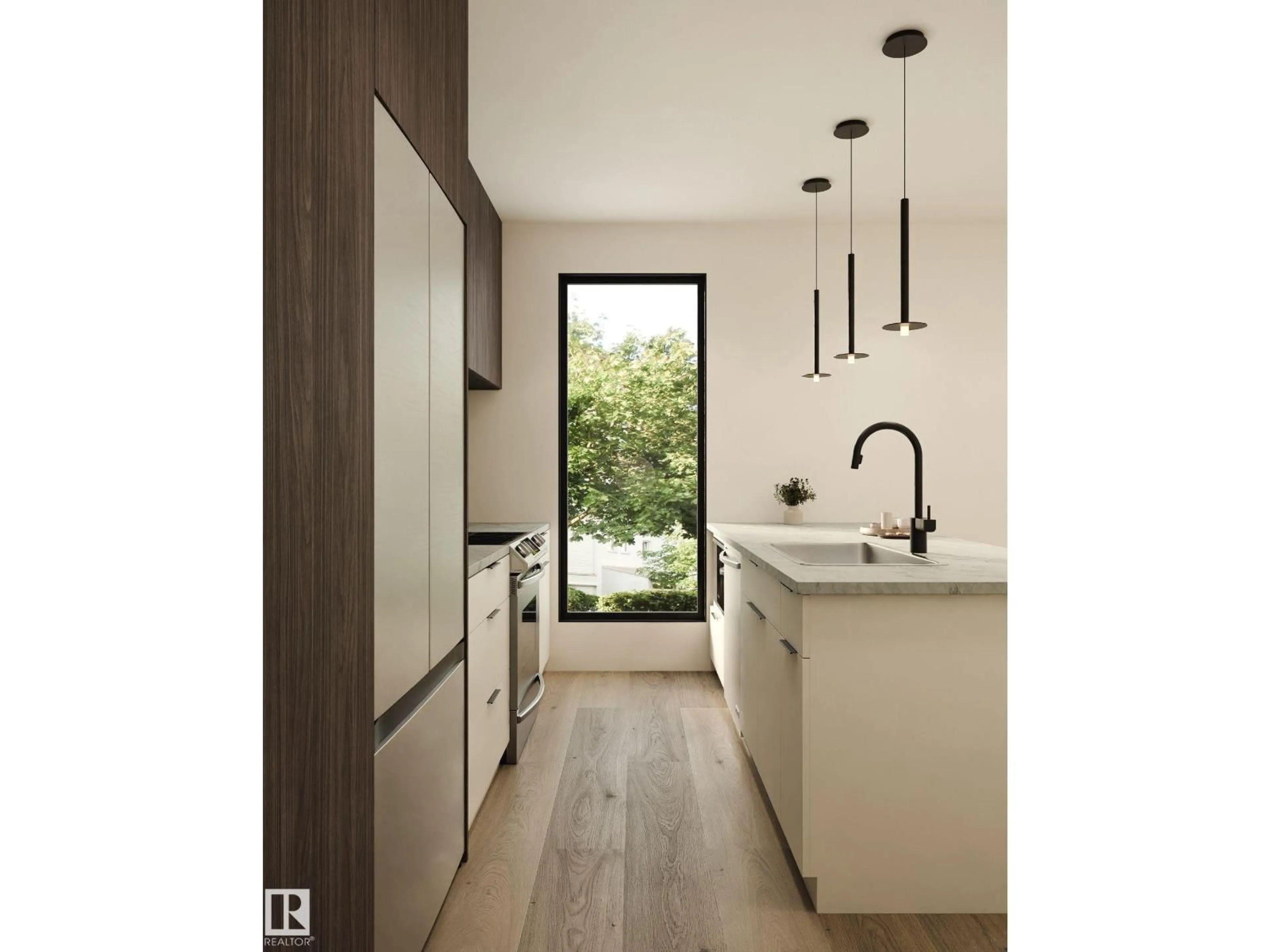 Contemporary kitchen, unknown for 12803 124 AV, Edmonton Alberta T5L3H9