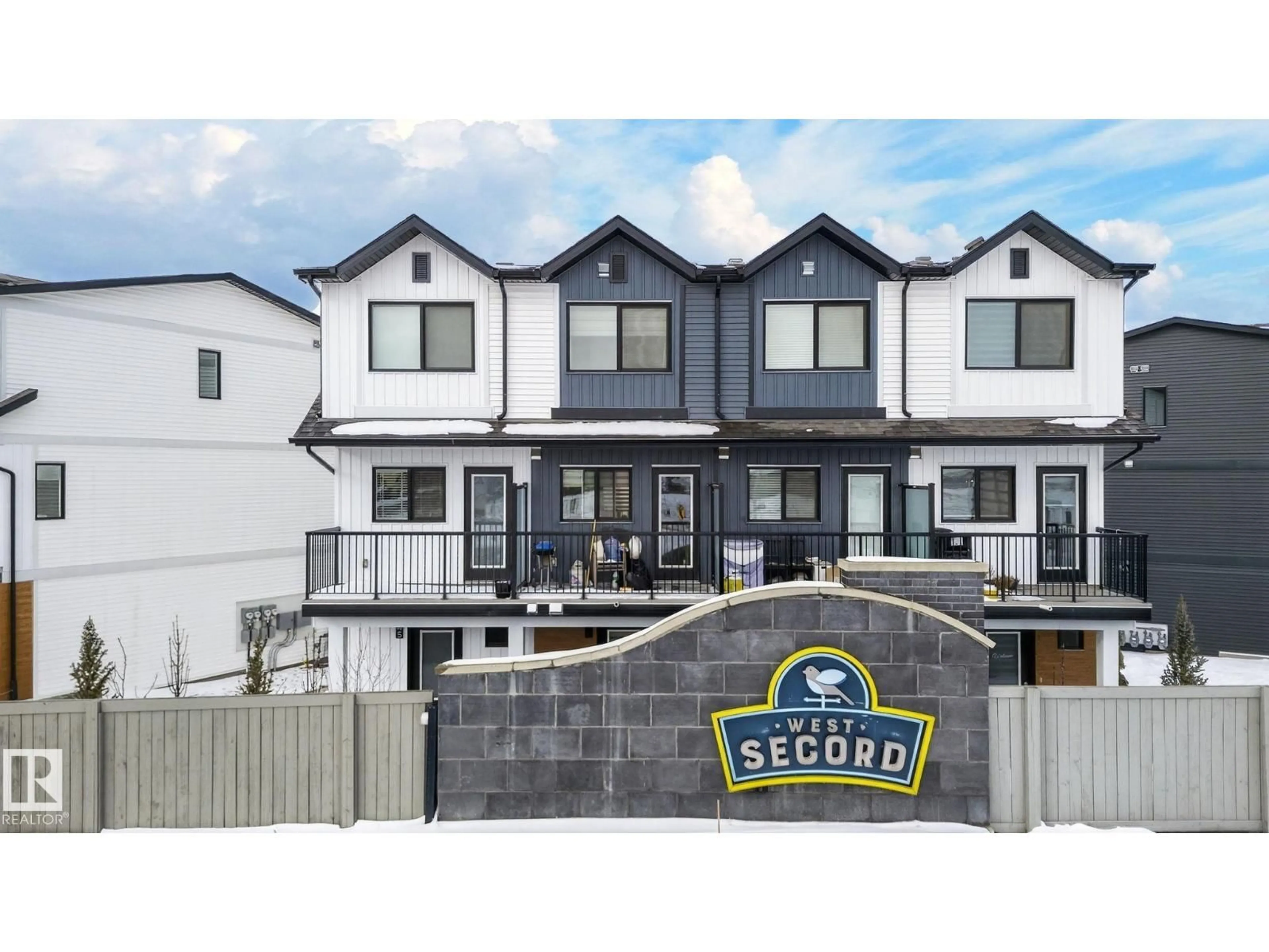 Home with vinyl exterior material, street for 850 - 46 SECORD BV, Edmonton Alberta T5T7R9