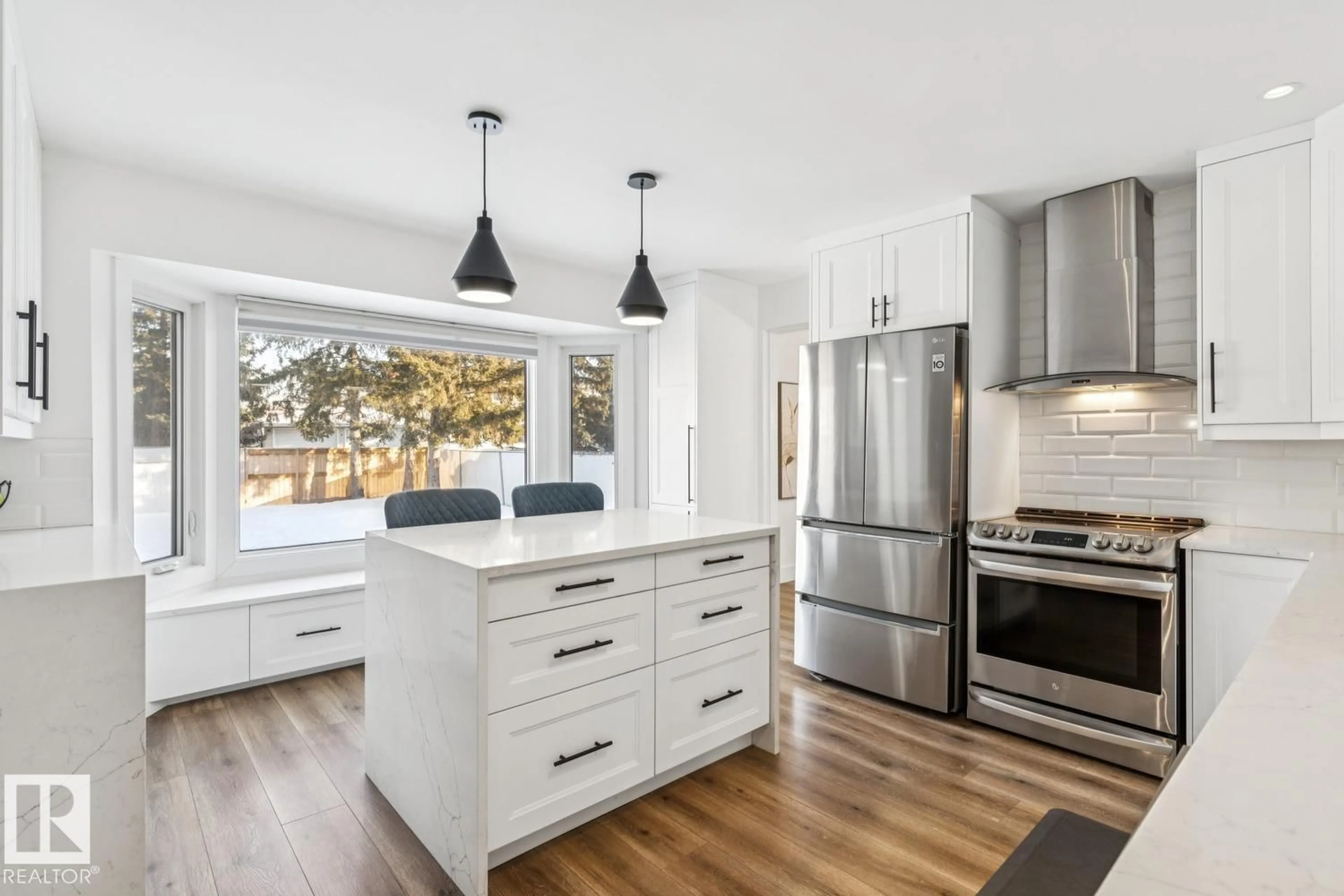 Open concept kitchen, unknown for NW - 3021 105A ST, Edmonton Alberta T6J3A3