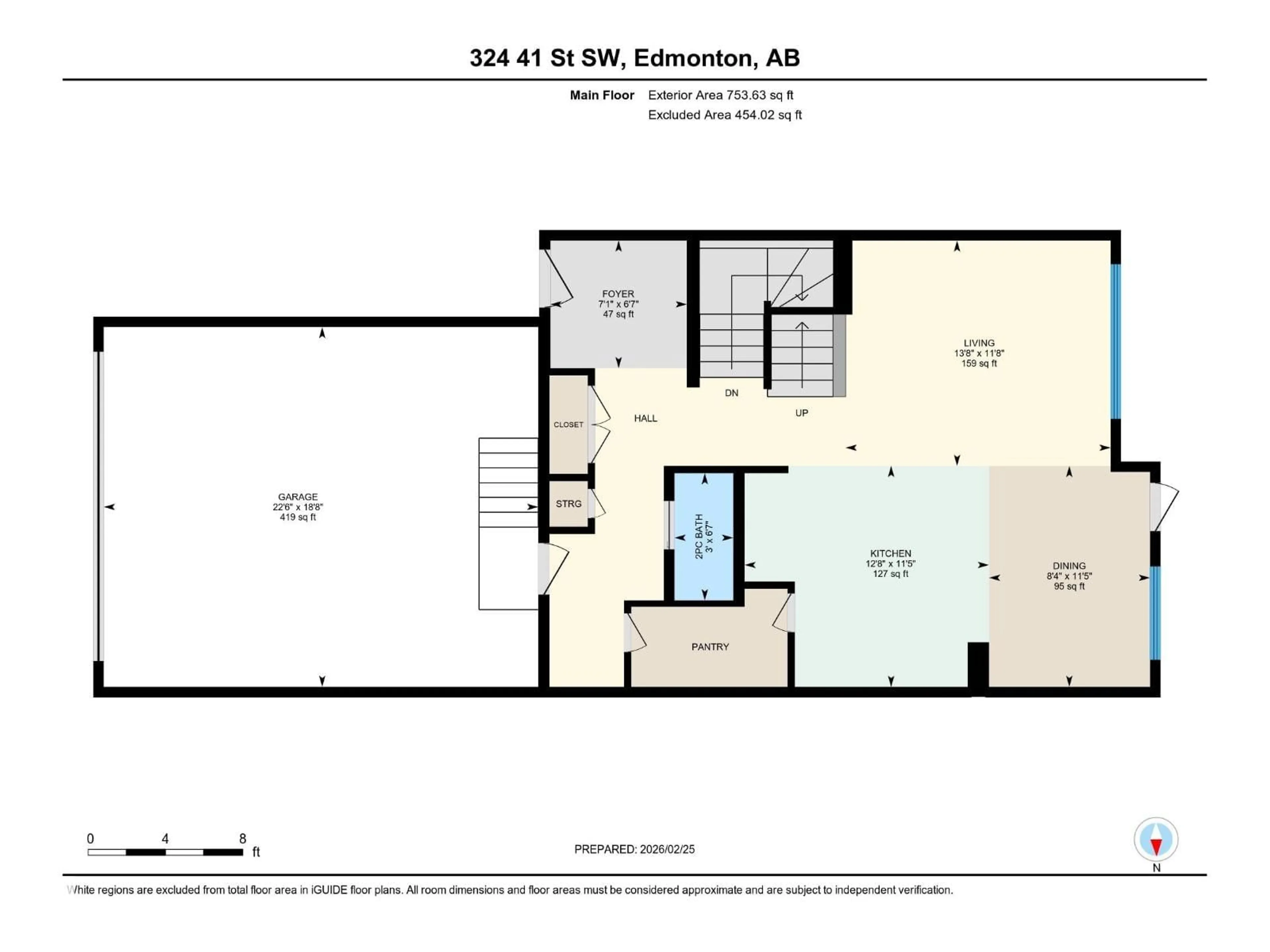 Floor plan for SW - 324 41 ST, Edmonton Alberta T6X2L8