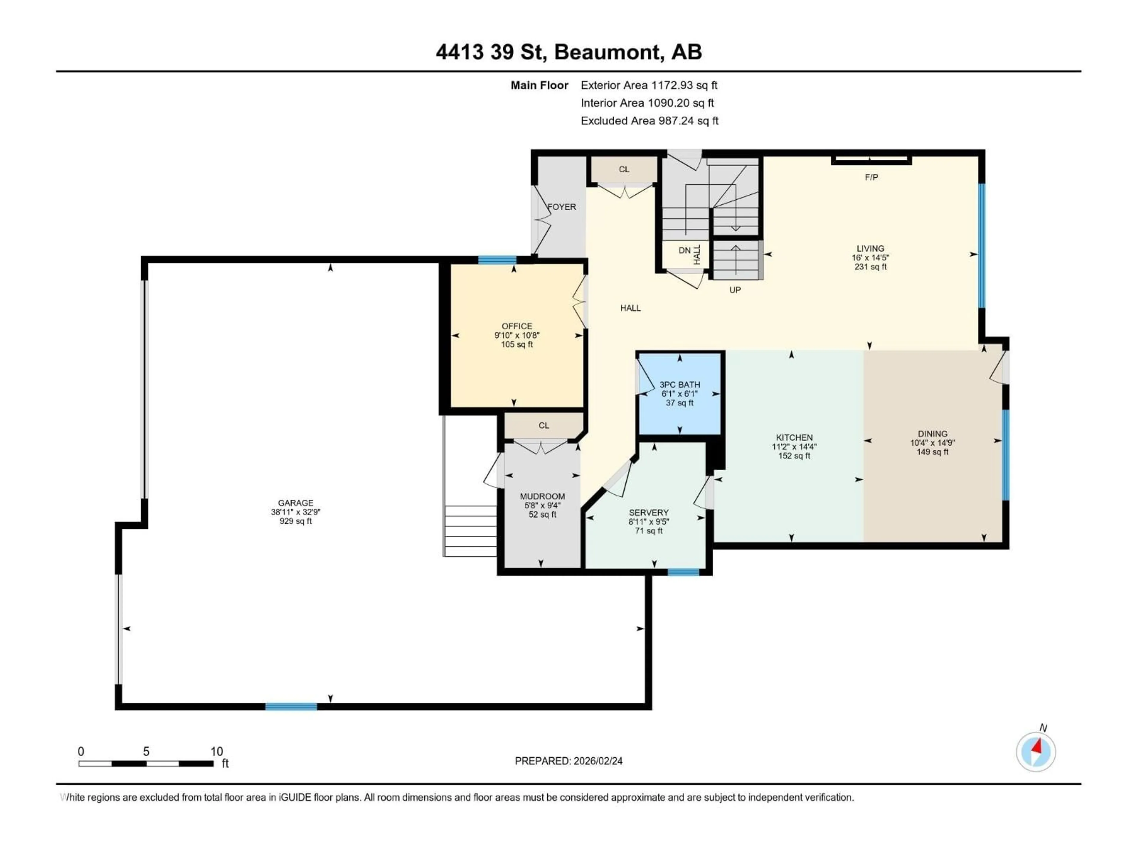 Floor plan for 4413 39 ST, Beaumont Alberta T4X2B7