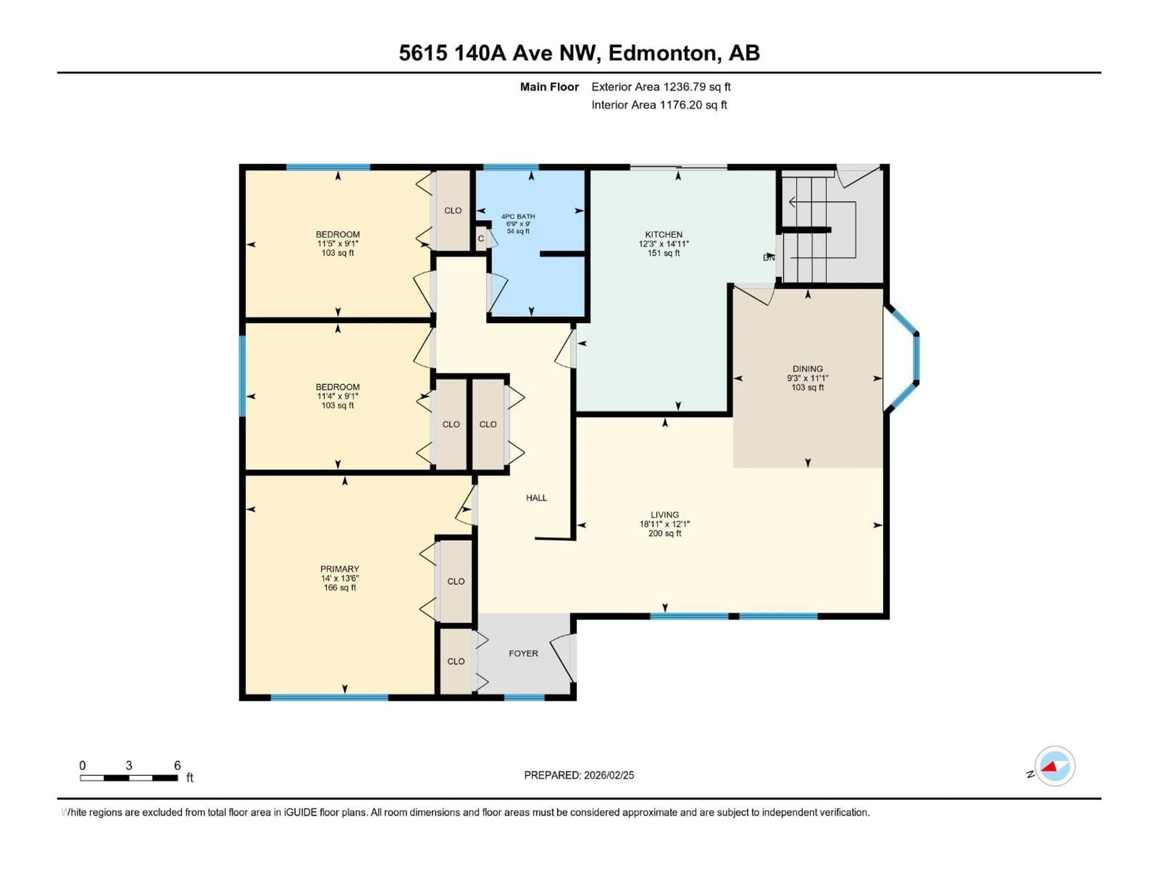 Floor plan for 5615 140A AV, Edmonton Alberta T5A1H4