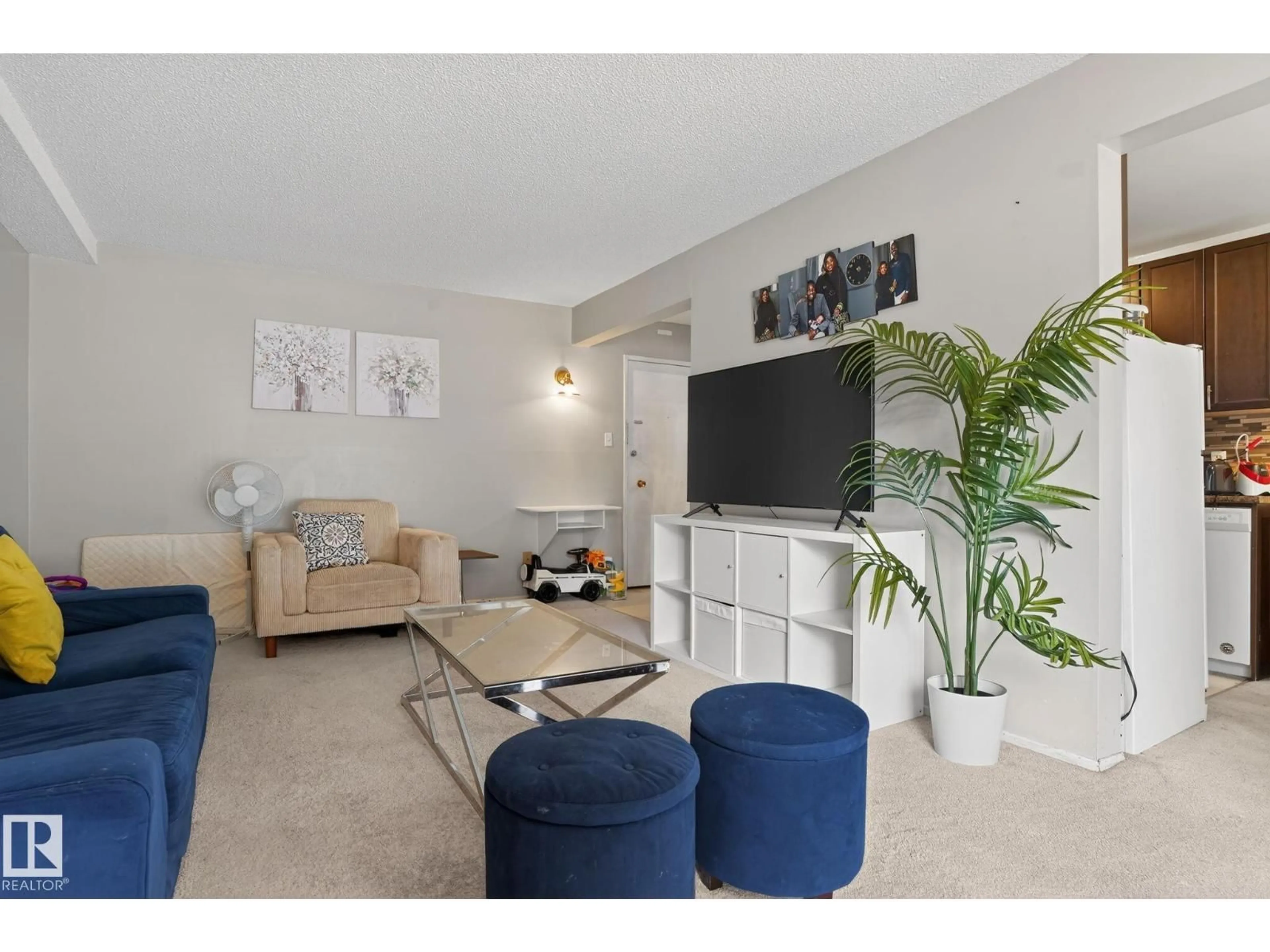 Living room with furniture, unknown for 120 5730 RIVERBEND RD NW, Edmonton Alberta T6H4T4