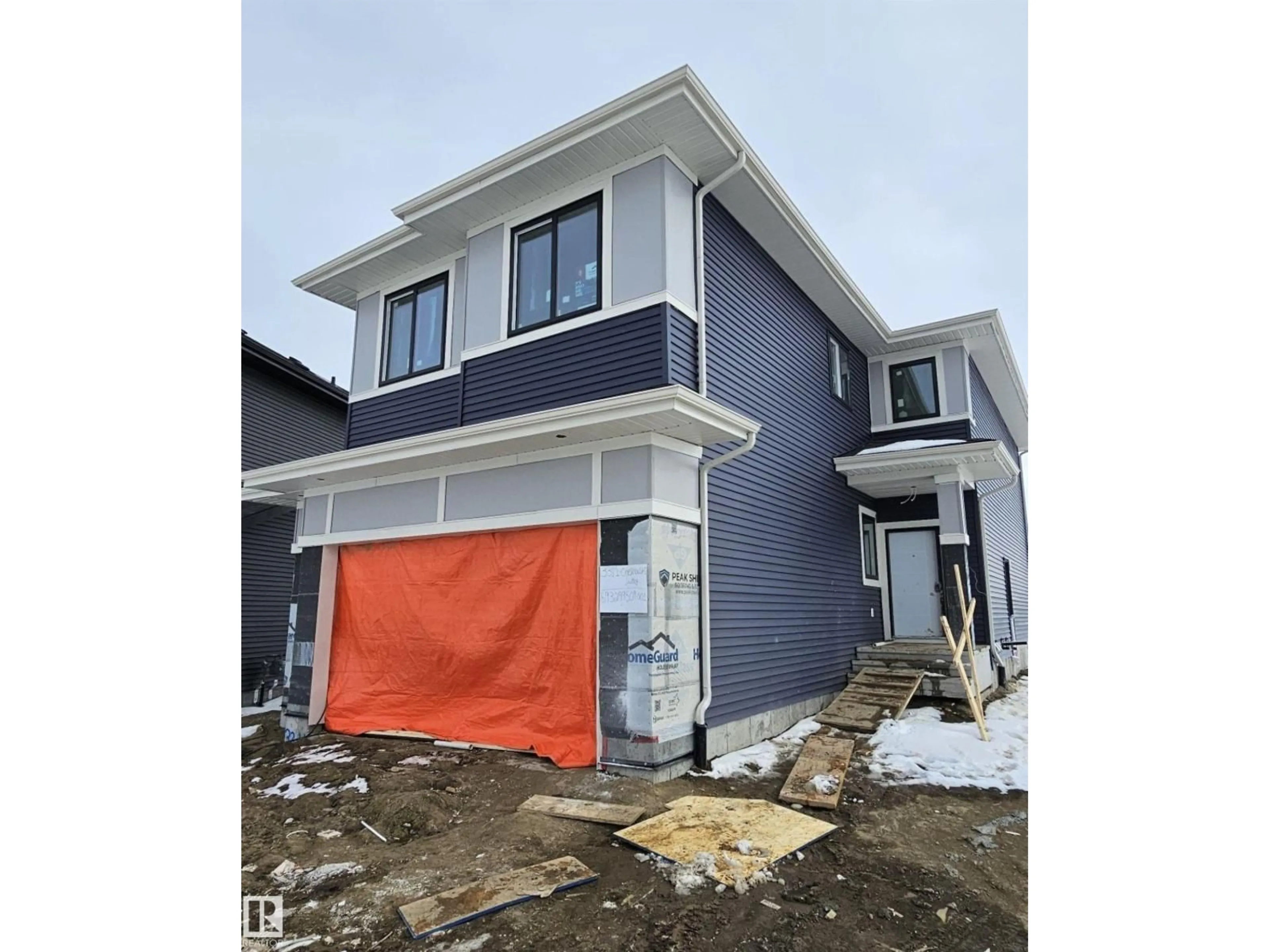 Home with vinyl exterior material, street for SW - 3311 CHENOWSKI WY, Edmonton Alberta T6W5H2