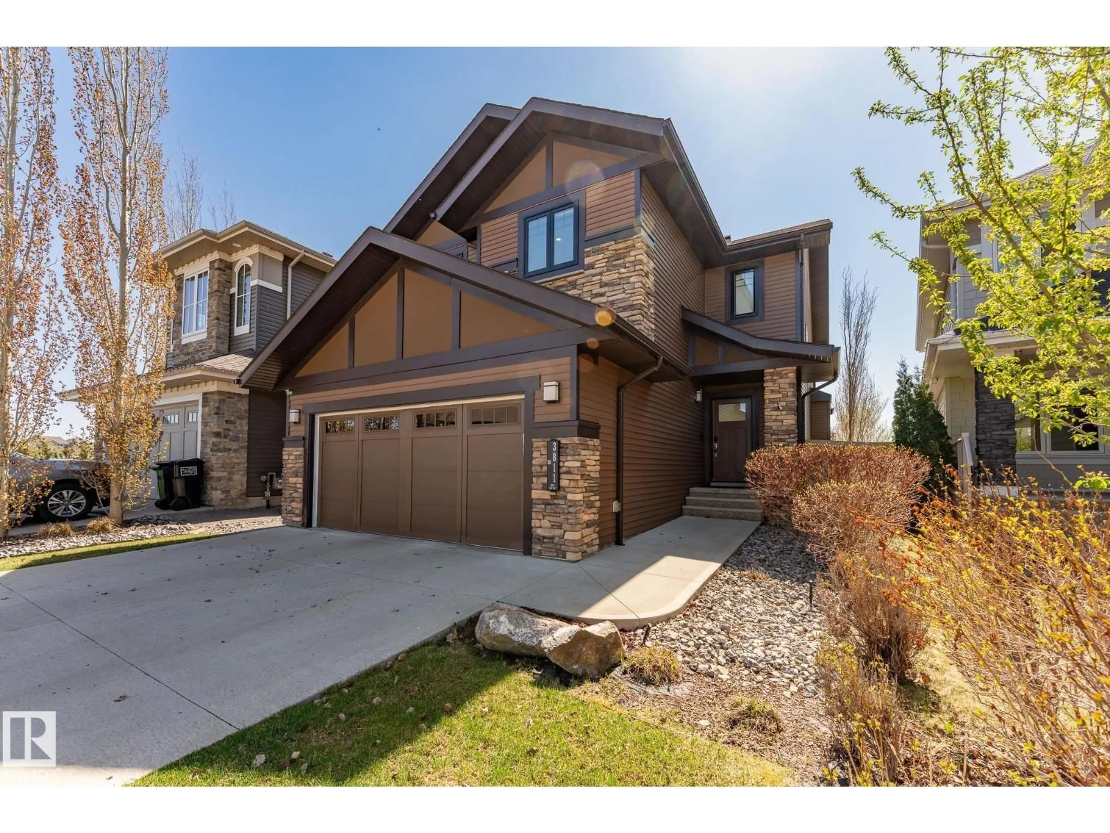 Home with brick exterior material, street for SW - 3811 KIDD BAY BA, Edmonton Alberta T6W2R3