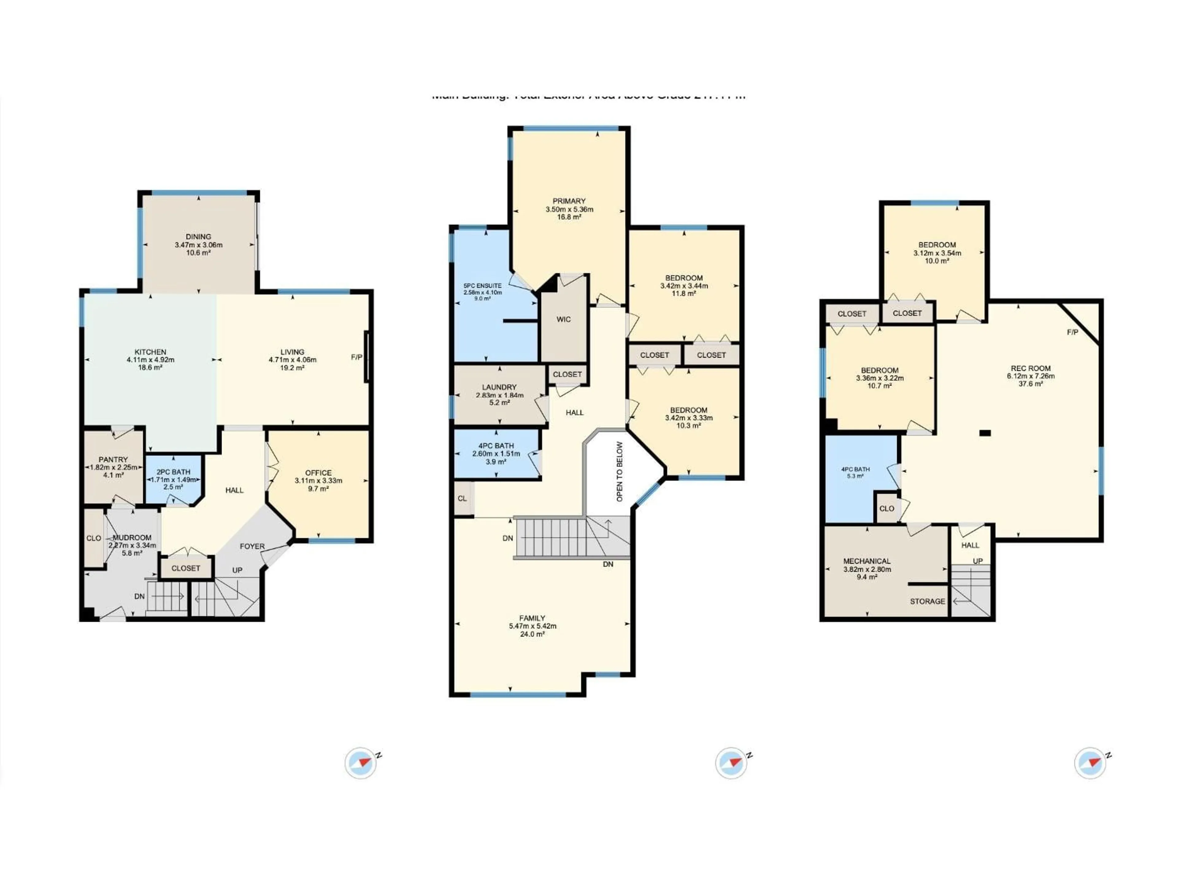Floor plan for 3514 GOODRIDGE BA NW, Edmonton Alberta T5T4C6