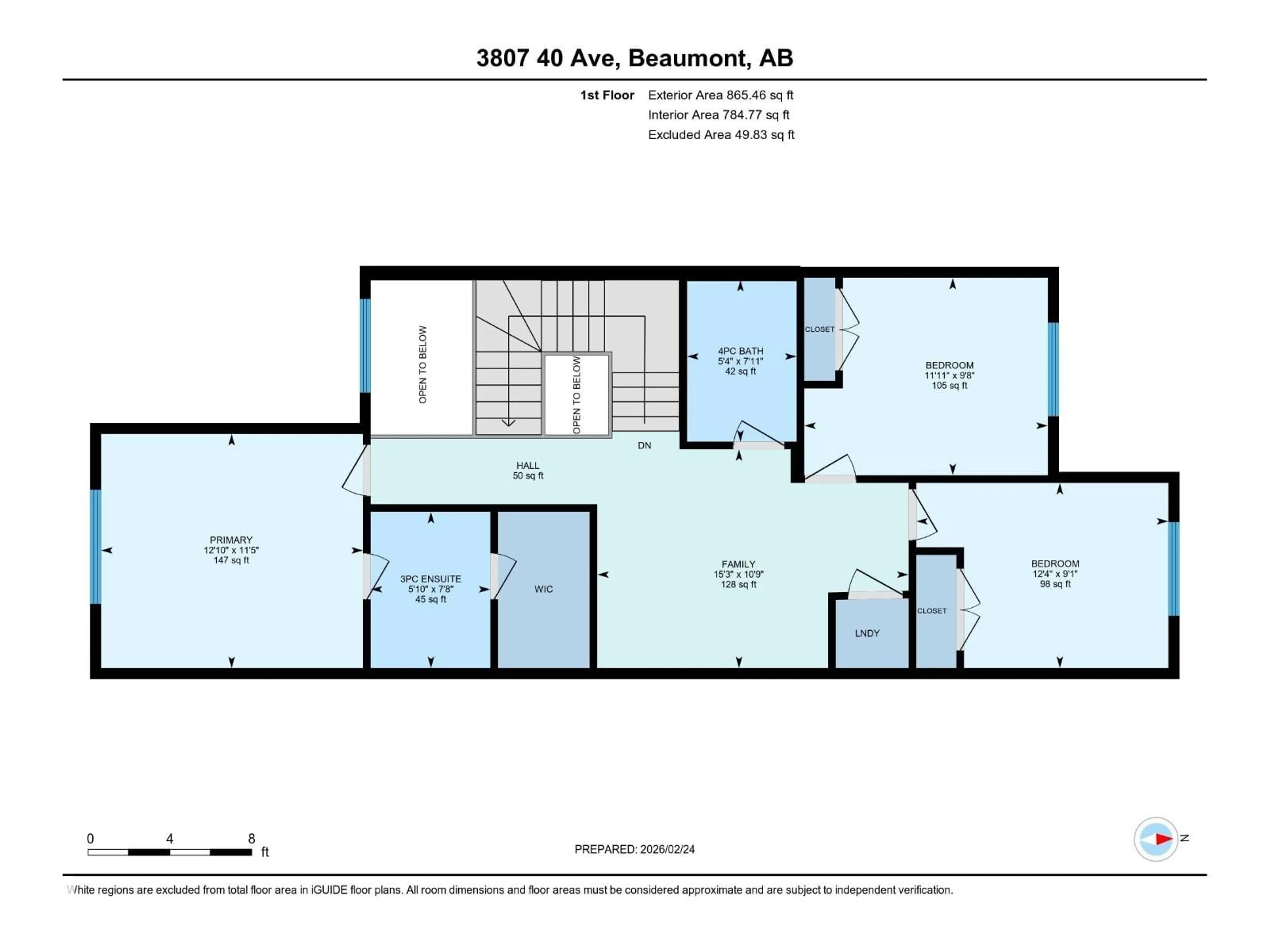Floor plan for 3807 40 AV, Beaumont Alberta T4X3B5