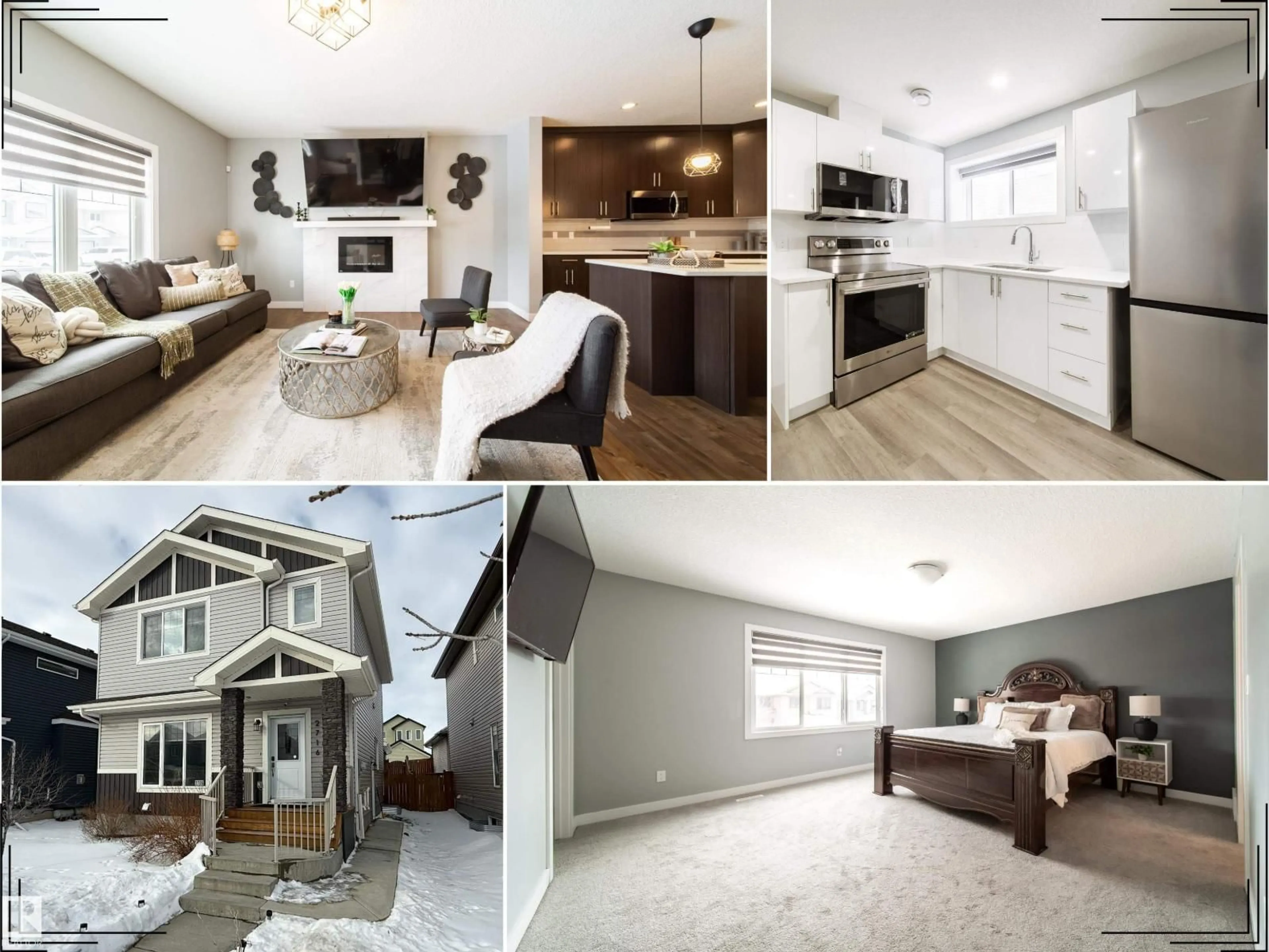 Open concept kitchen, unknown for 2716 11 ST, Edmonton Alberta T6T0X9