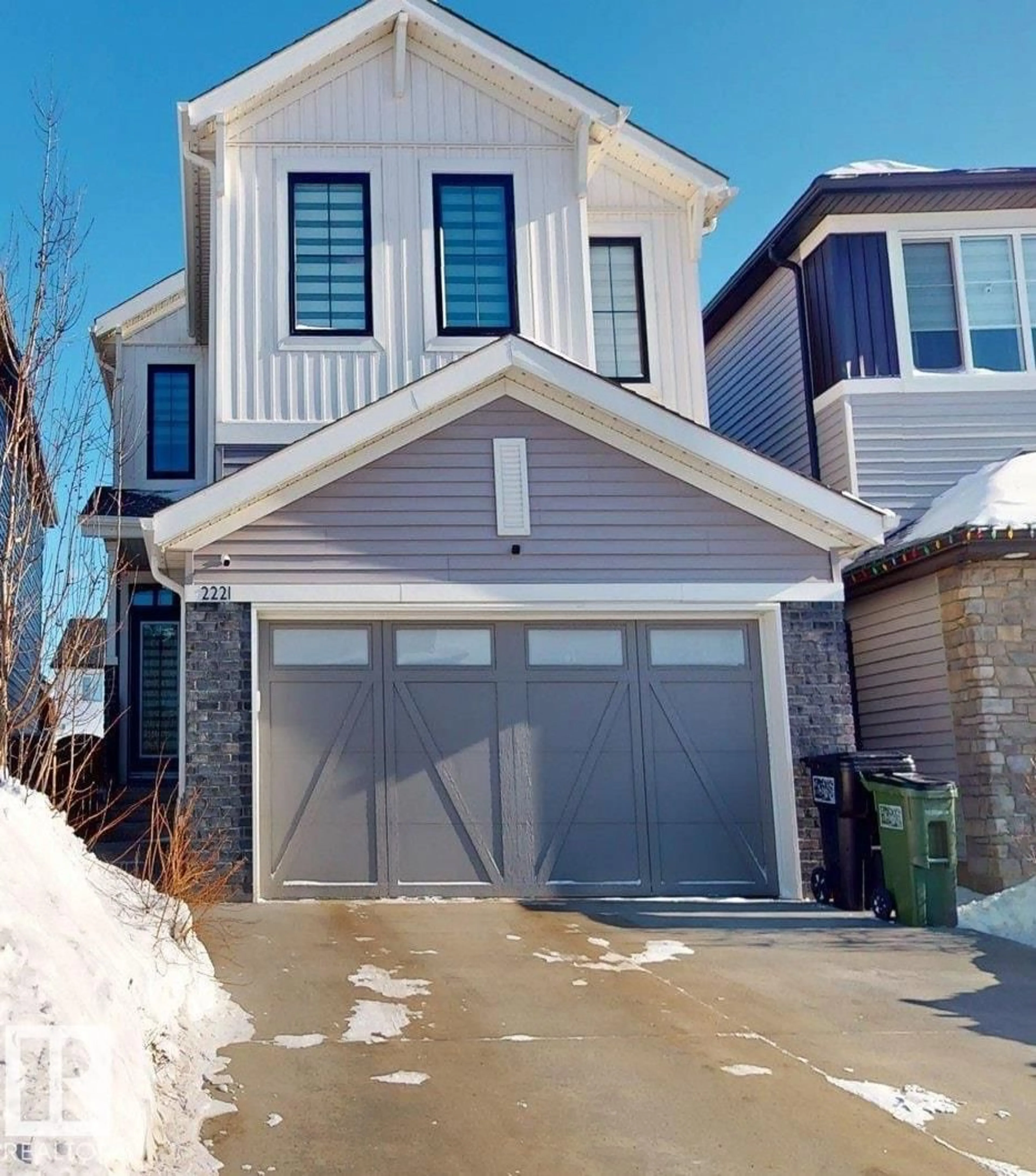 Home with vinyl exterior material, street for SW - 2221 158A ST, Edmonton Alberta T6W4L1