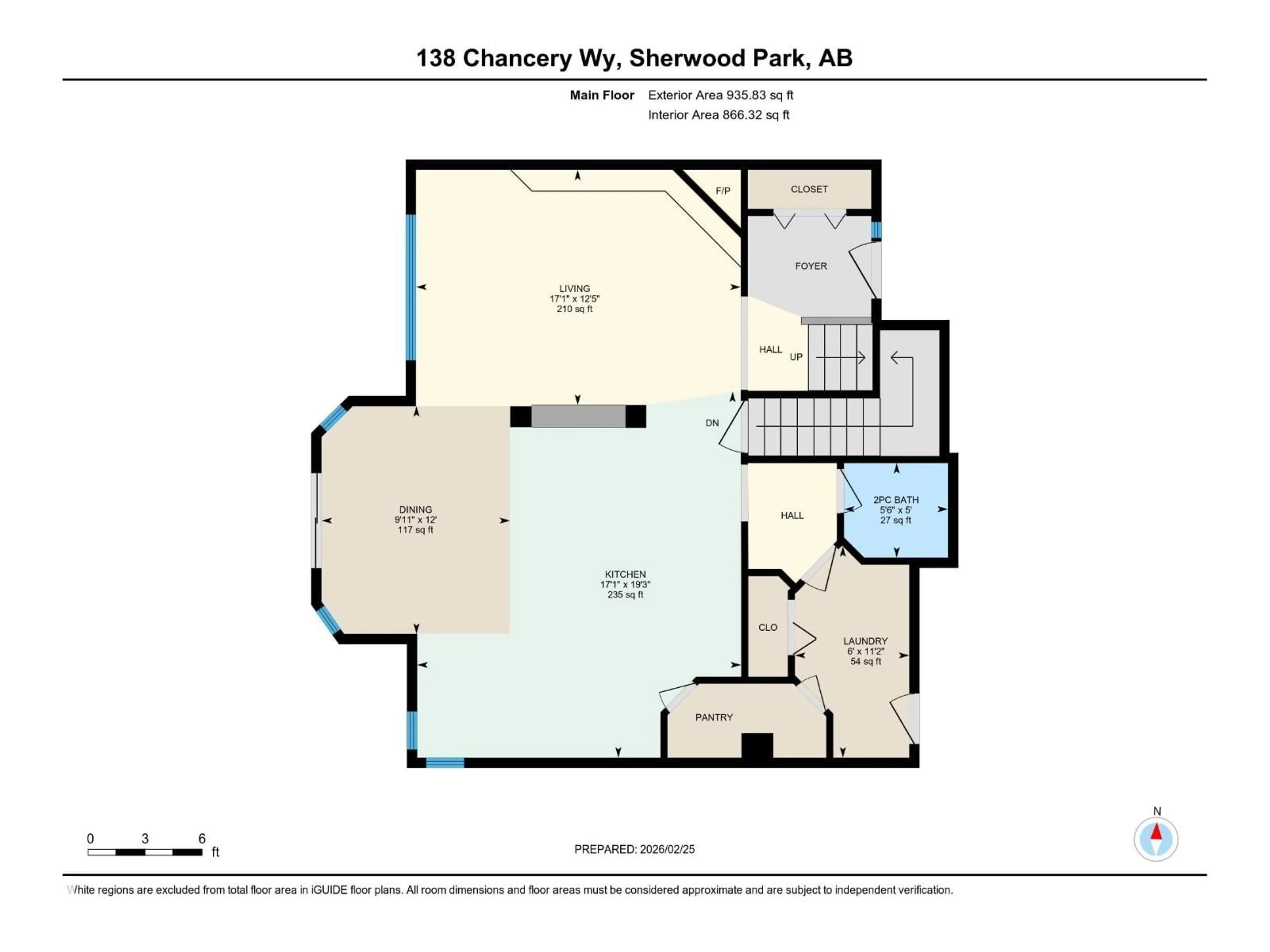 Floor plan for 138 CHANCERY WY, Sherwood Park Alberta T8H1Z4