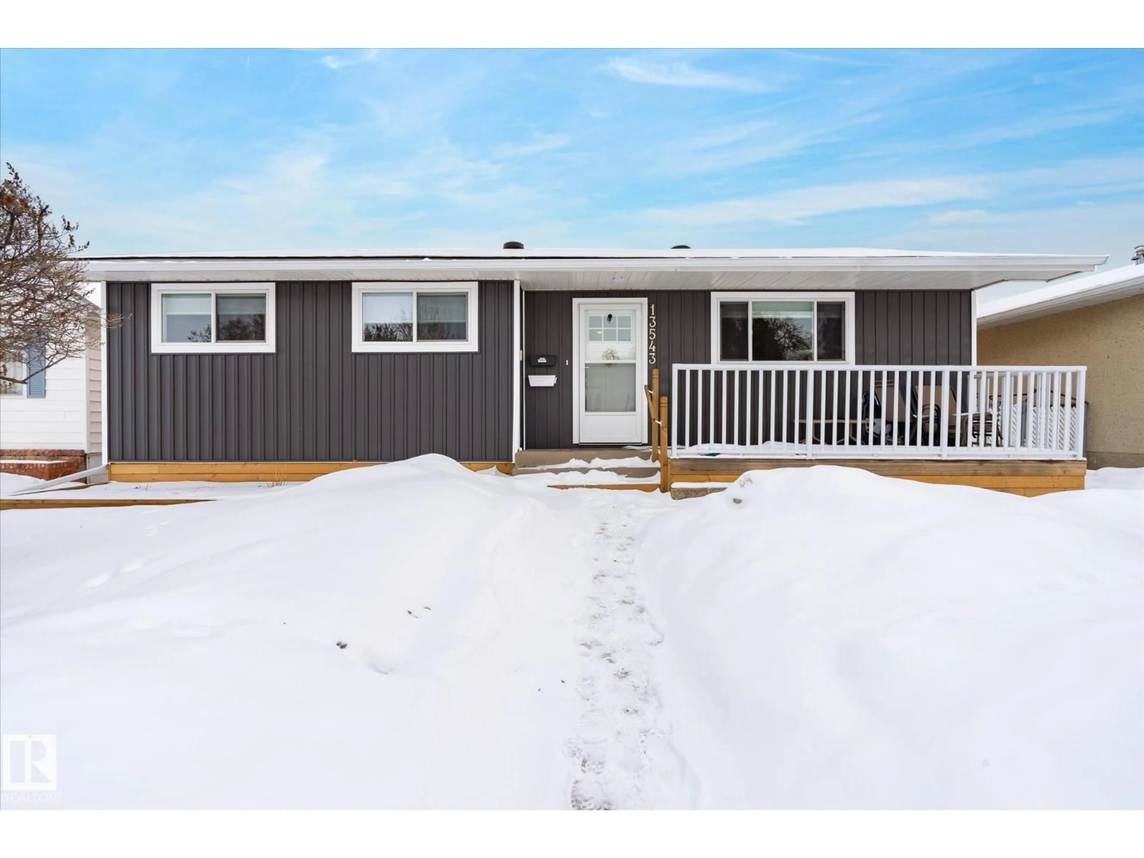 Home with vinyl exterior material, street for NW - 13543 67 ST, Edmonton Alberta T5C0C6