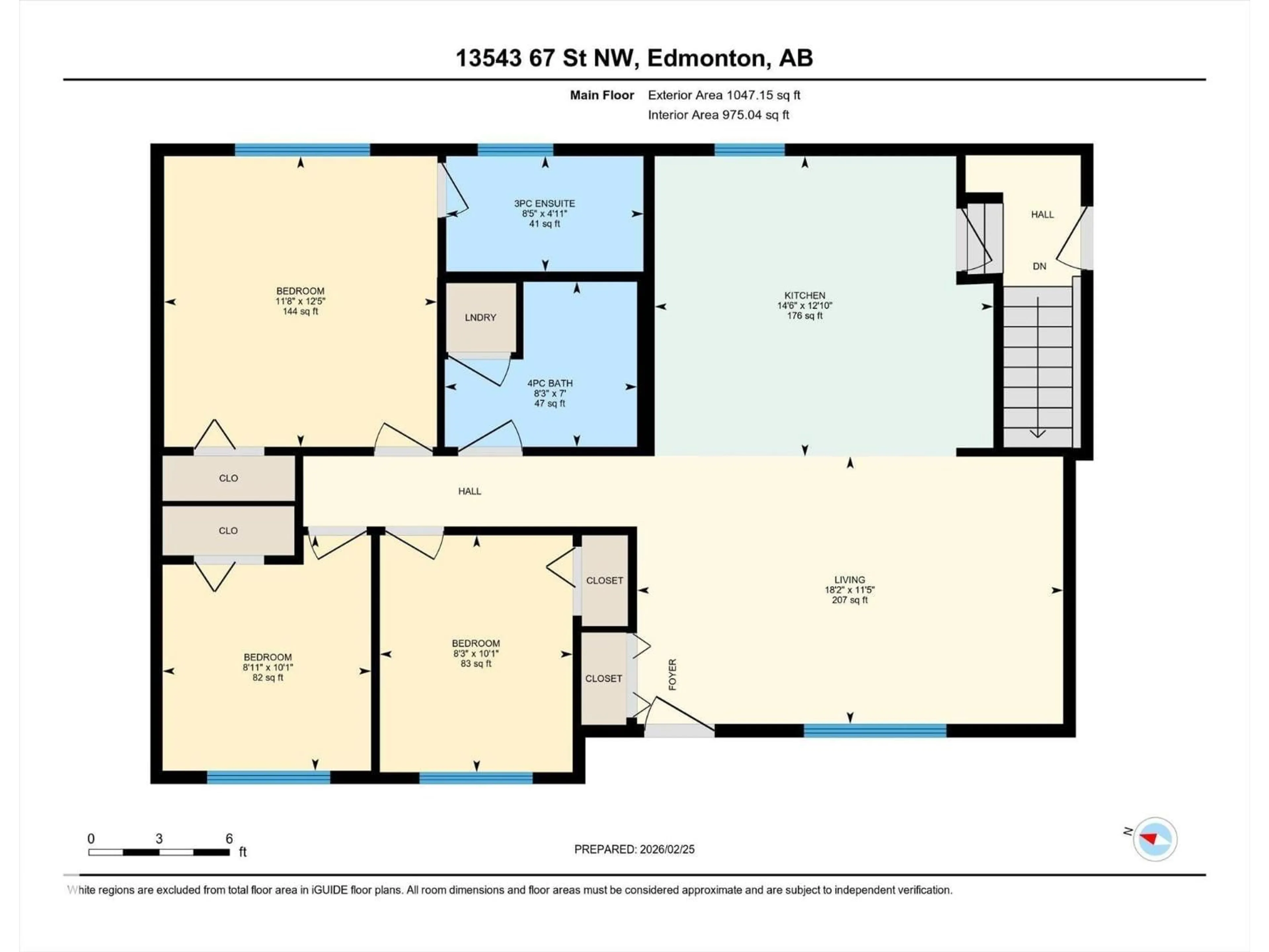 Floor plan for NW - 13543 67 ST, Edmonton Alberta T5C0C6