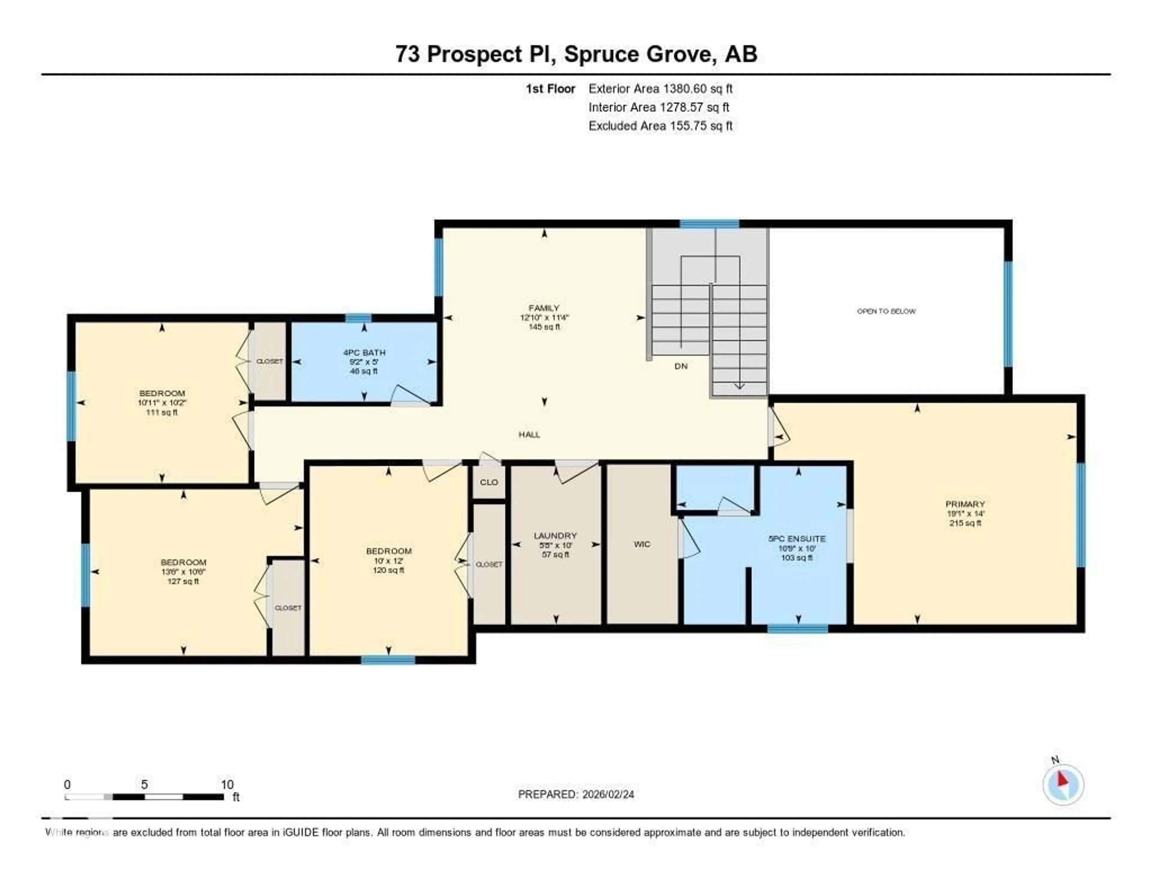 Floor plan for 73 PROSPECT PL, Spruce Grove Alberta T7X0E2