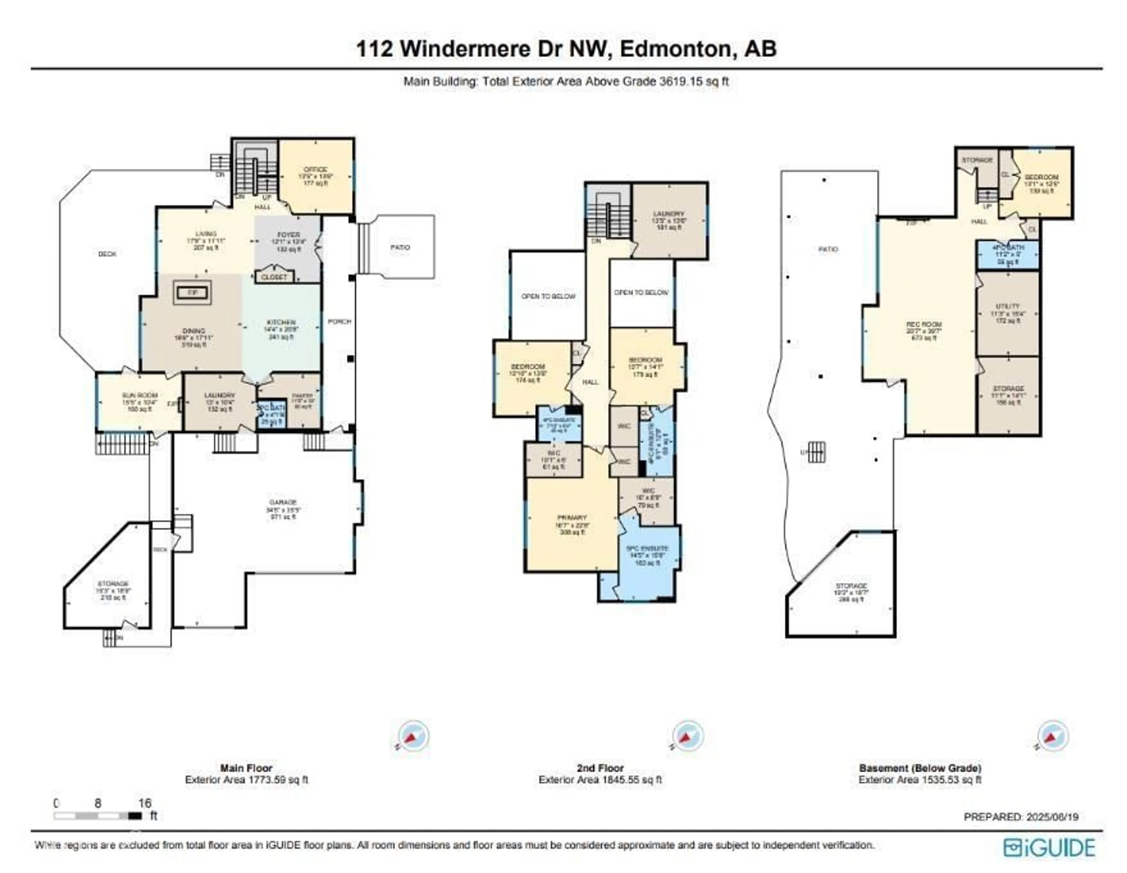 Floor plan for 112 WINDERMERE DR, Edmonton Alberta T6W0S4
