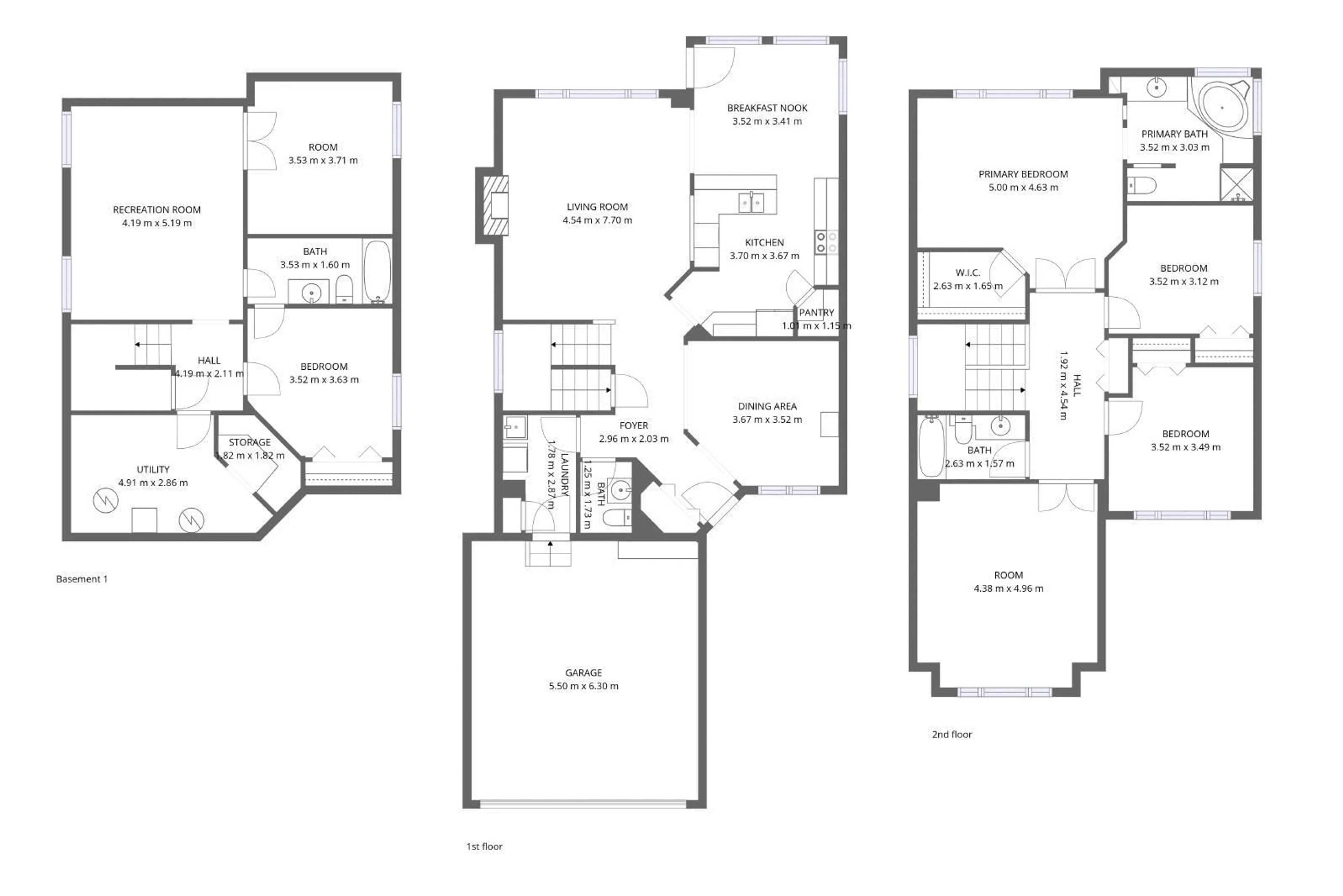 Floor plan for 1042 RUTHERFORD PL, Edmonton Alberta T6W1J5