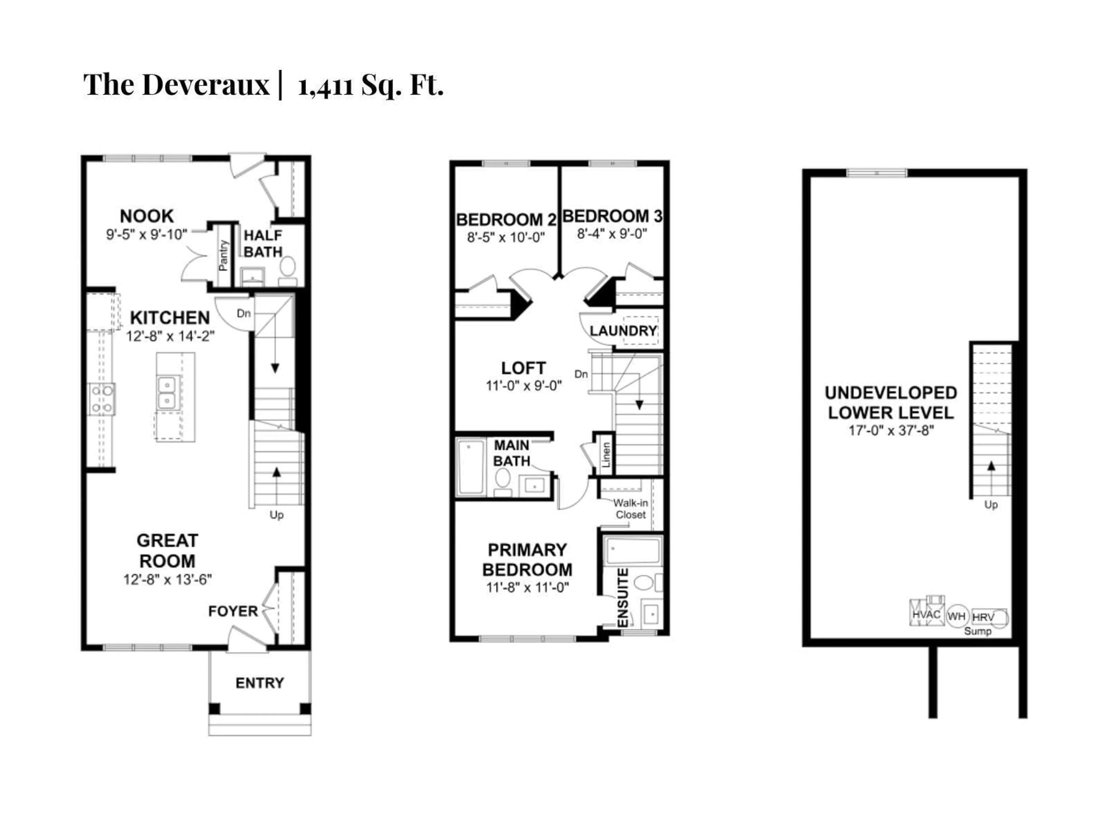 Floor plan for NE - 530 176 AV, Edmonton Alberta T5Y4J9