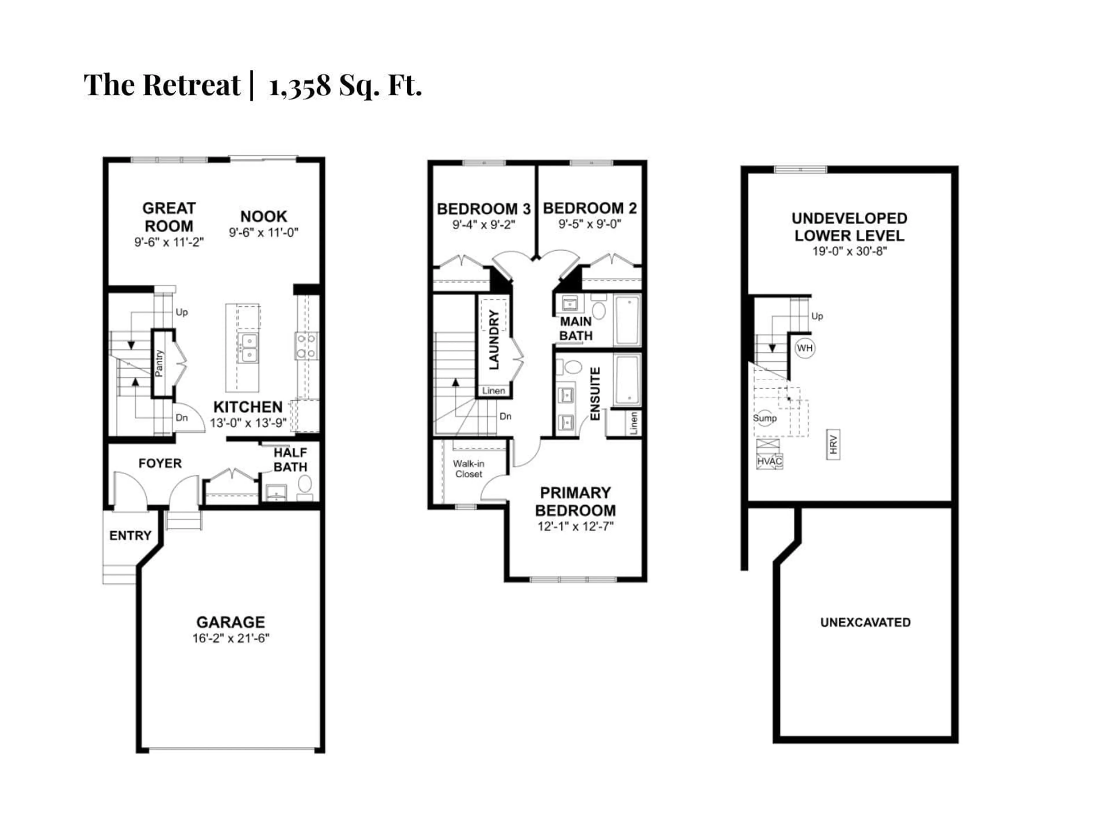 Floor plan for NE - 534 176 AV, Edmonton Alberta T5Y4J9