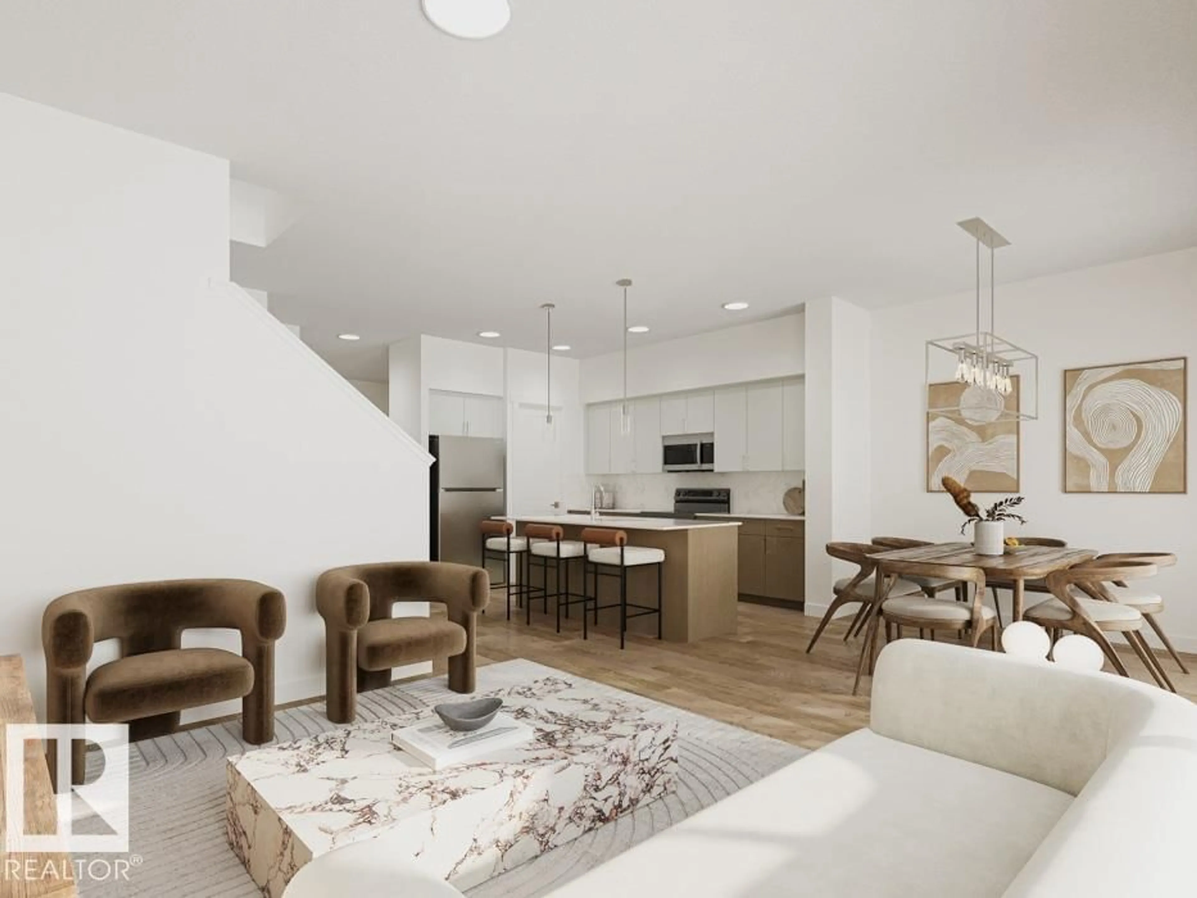 Open concept kitchen, unknown for NW - 2724 188 ST, Edmonton Alberta T6M3J1