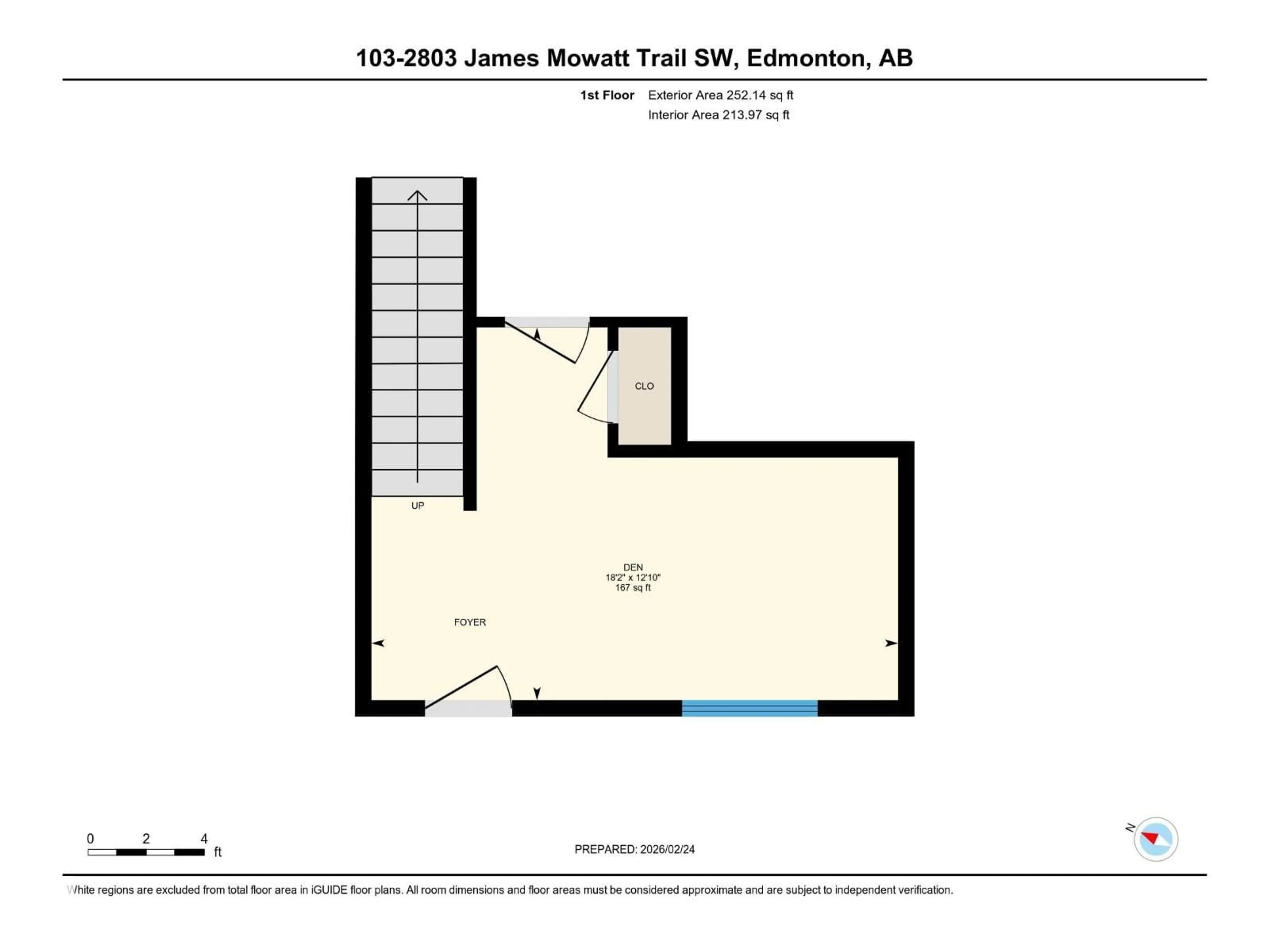Floor plan for #103 - 2803 JAMES MOWATT TR, Edmonton Alberta T6W2P5