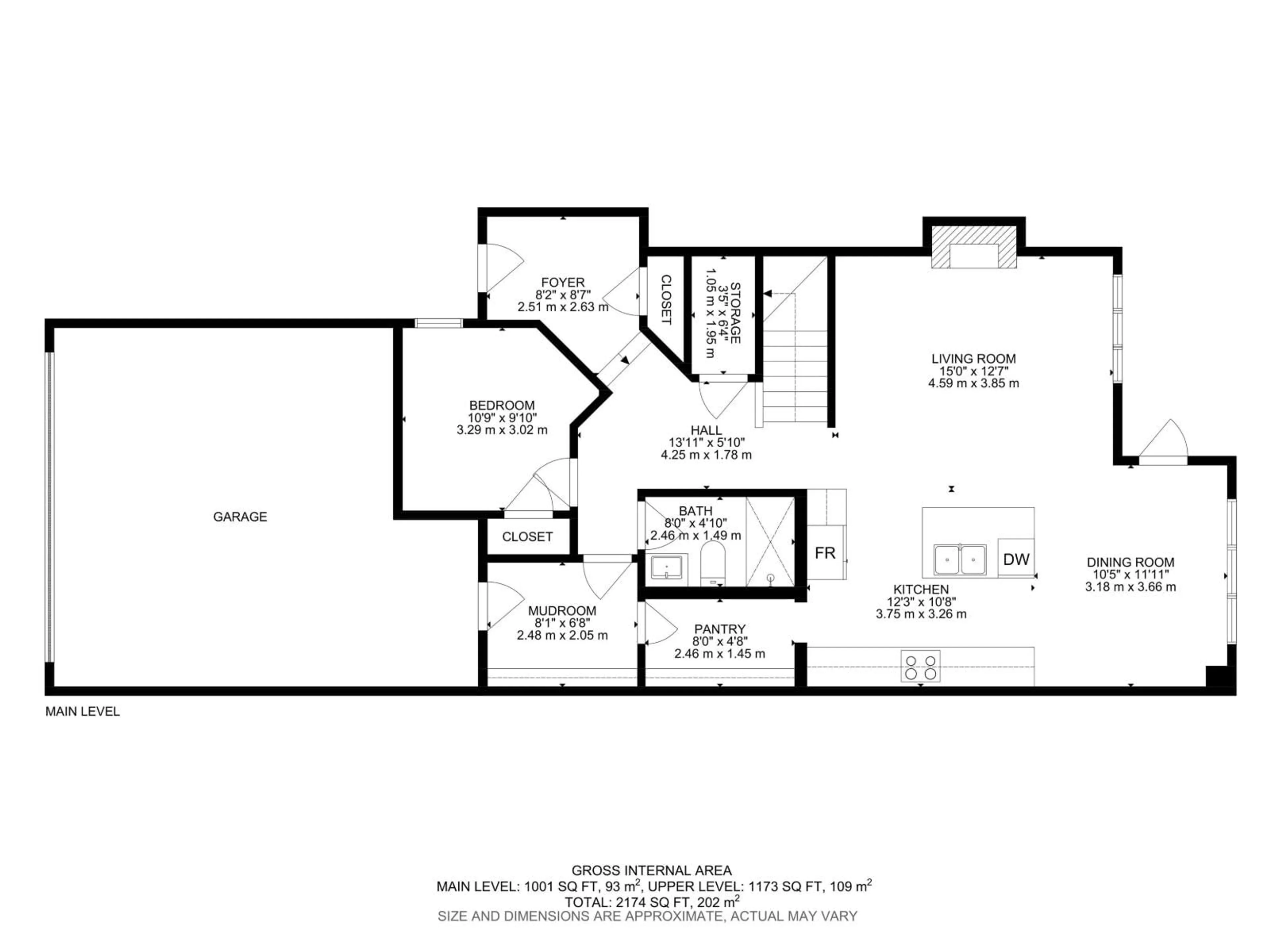 Floor plan for 1405 OSPREY CT, Edmonton Alberta T5M0M2