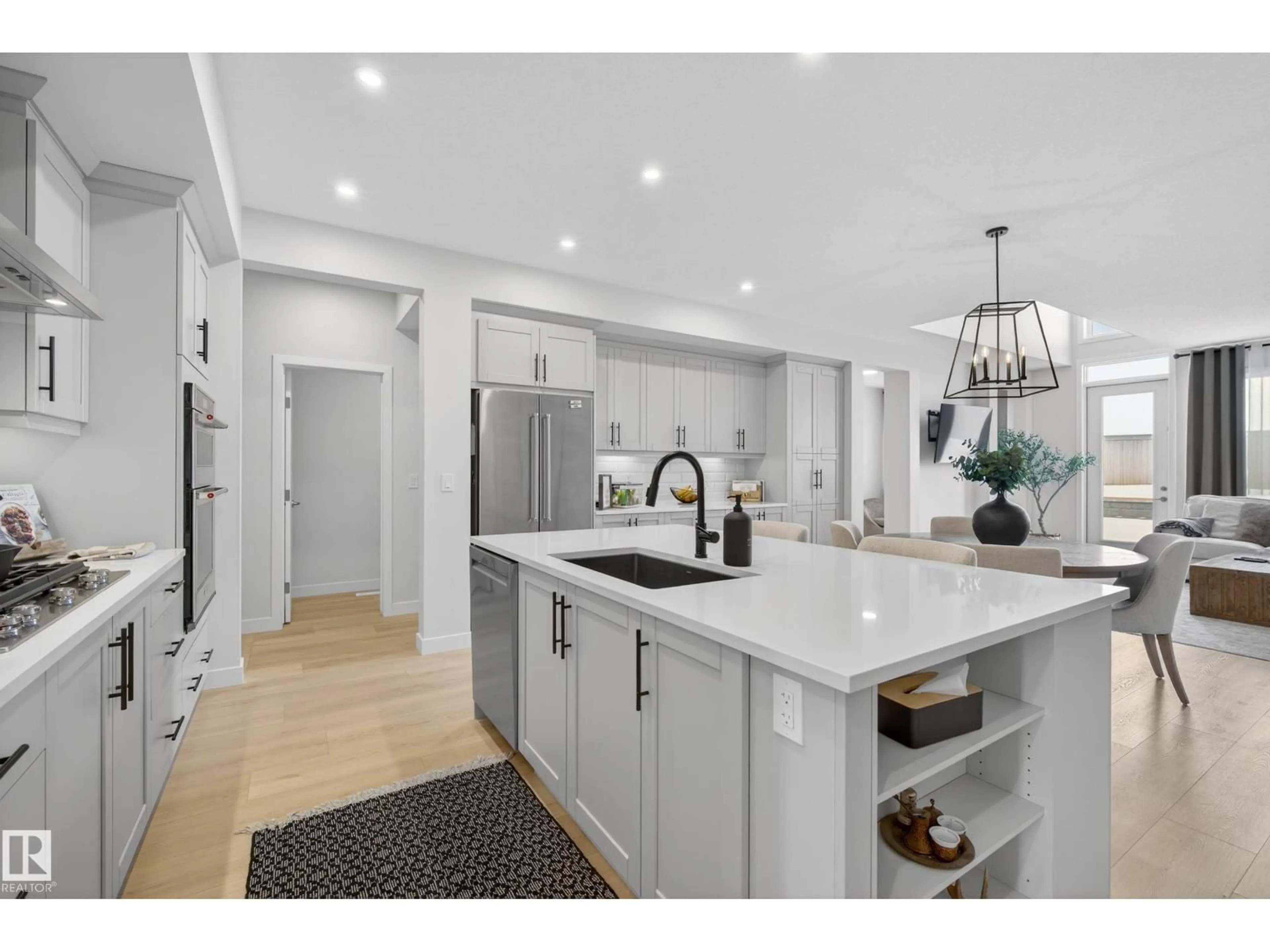 Open concept kitchen, ceramic/tile floor for 19286 22A AV, Edmonton Alberta T6M1P8