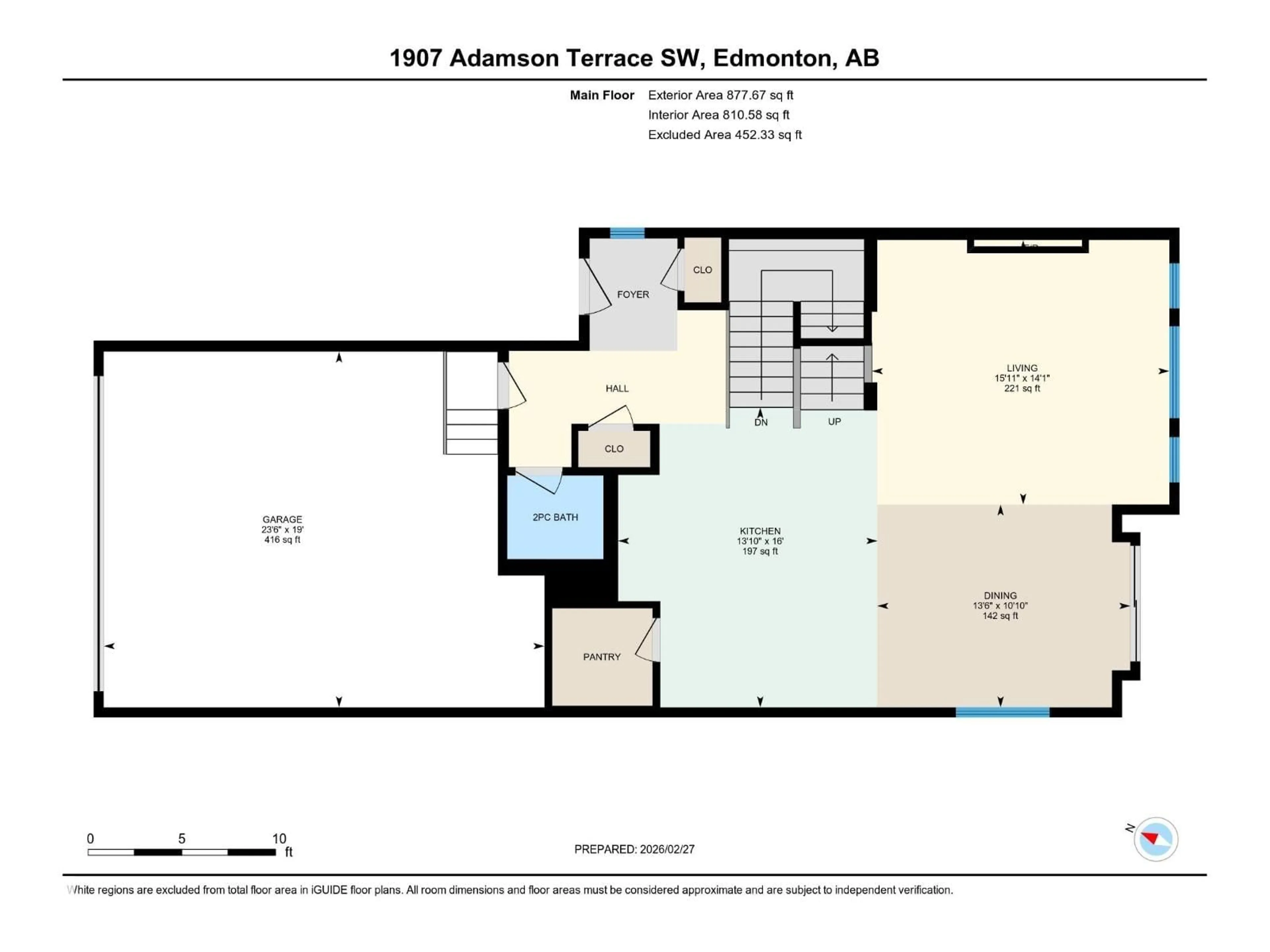 Floor plan for SW - 1907 ADAMSON TC, Edmonton Alberta T6W2N7