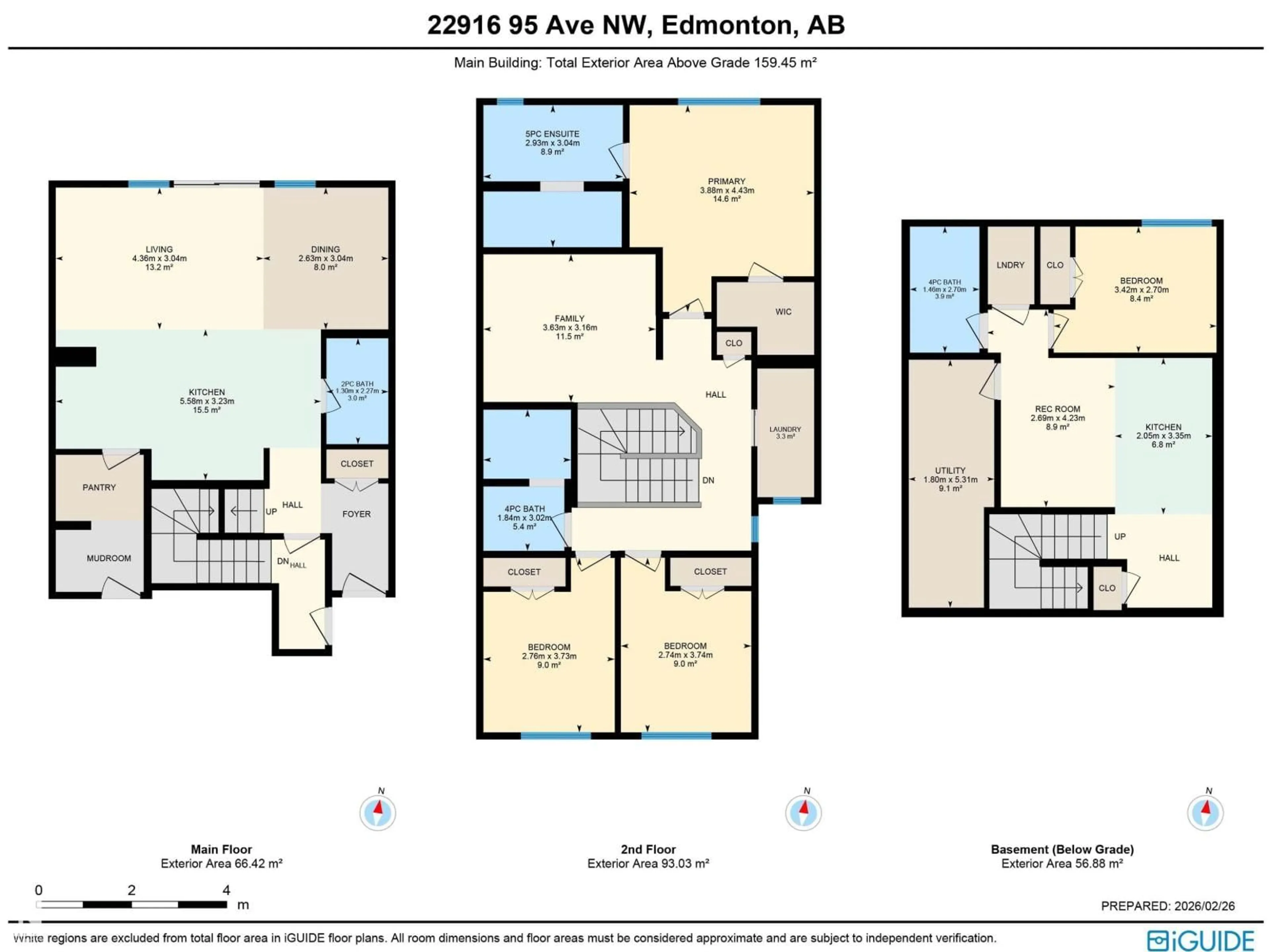 Floor plan for 22916 95 AV, Edmonton Alberta T5T7H6