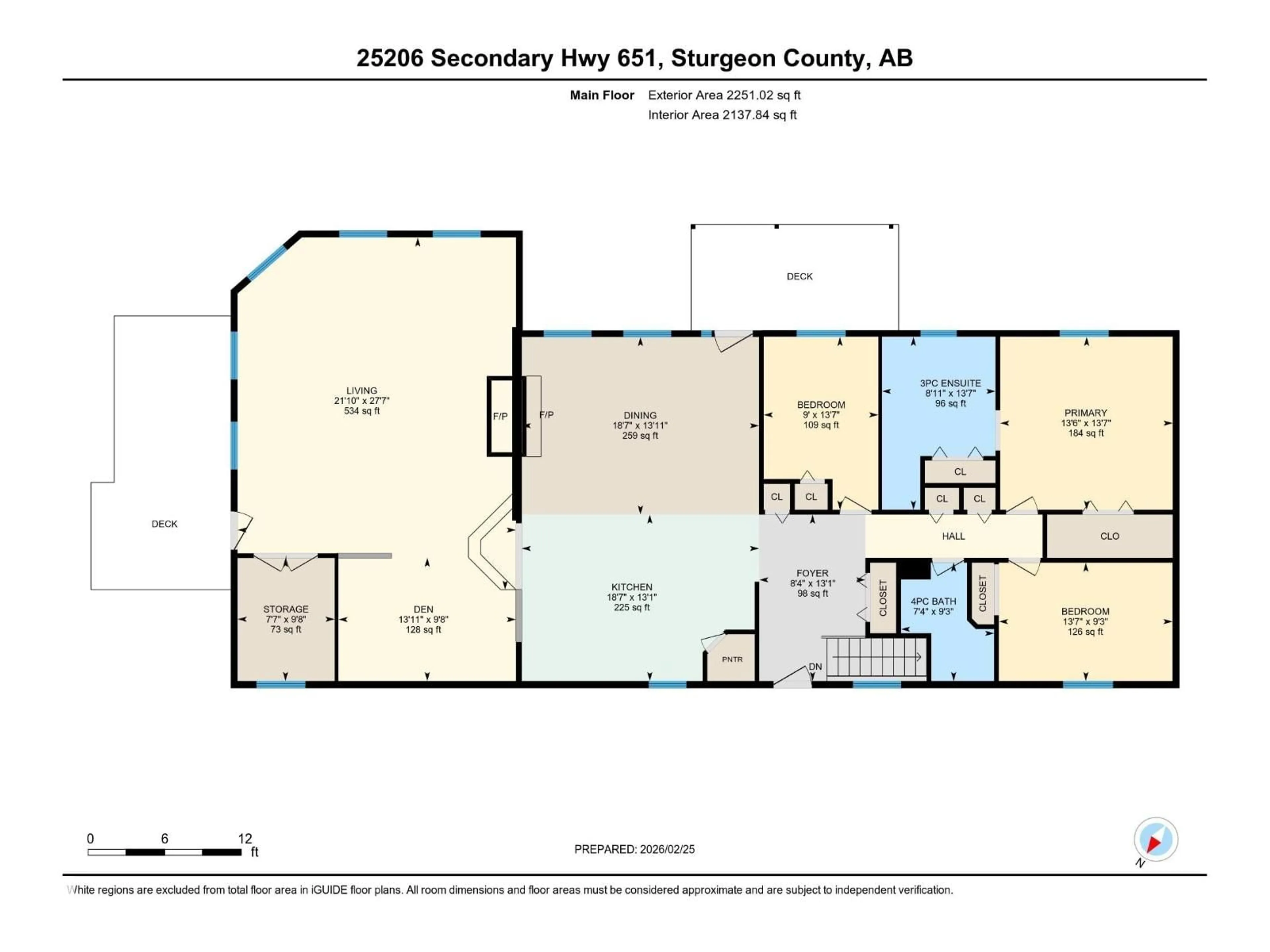 Floor plan for 25206 SH 651, Rural Sturgeon County Alberta T0G1L1
