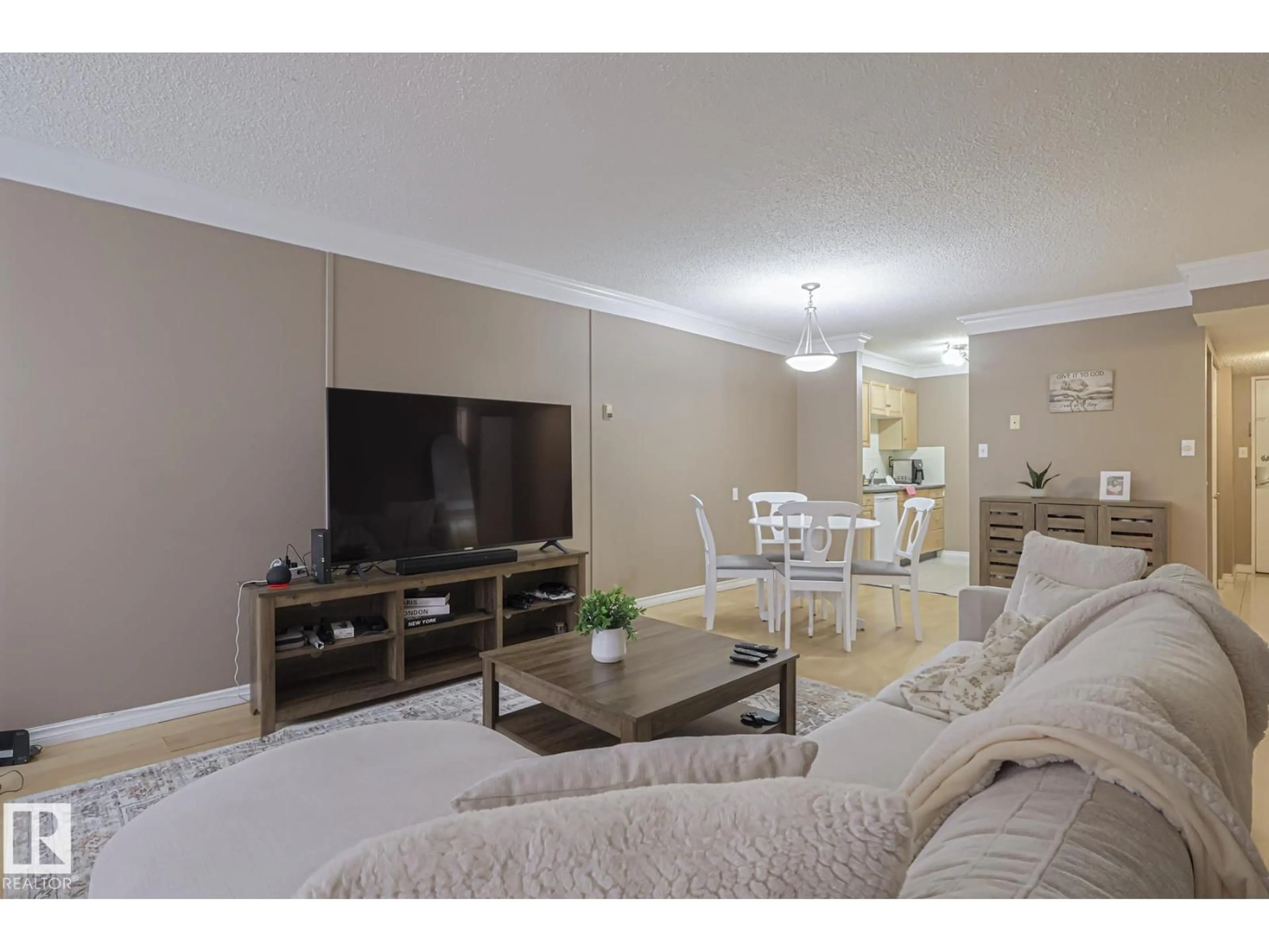 Living room with furniture, unknown for 147 8745 165 ST, Edmonton Alberta T5R2R7