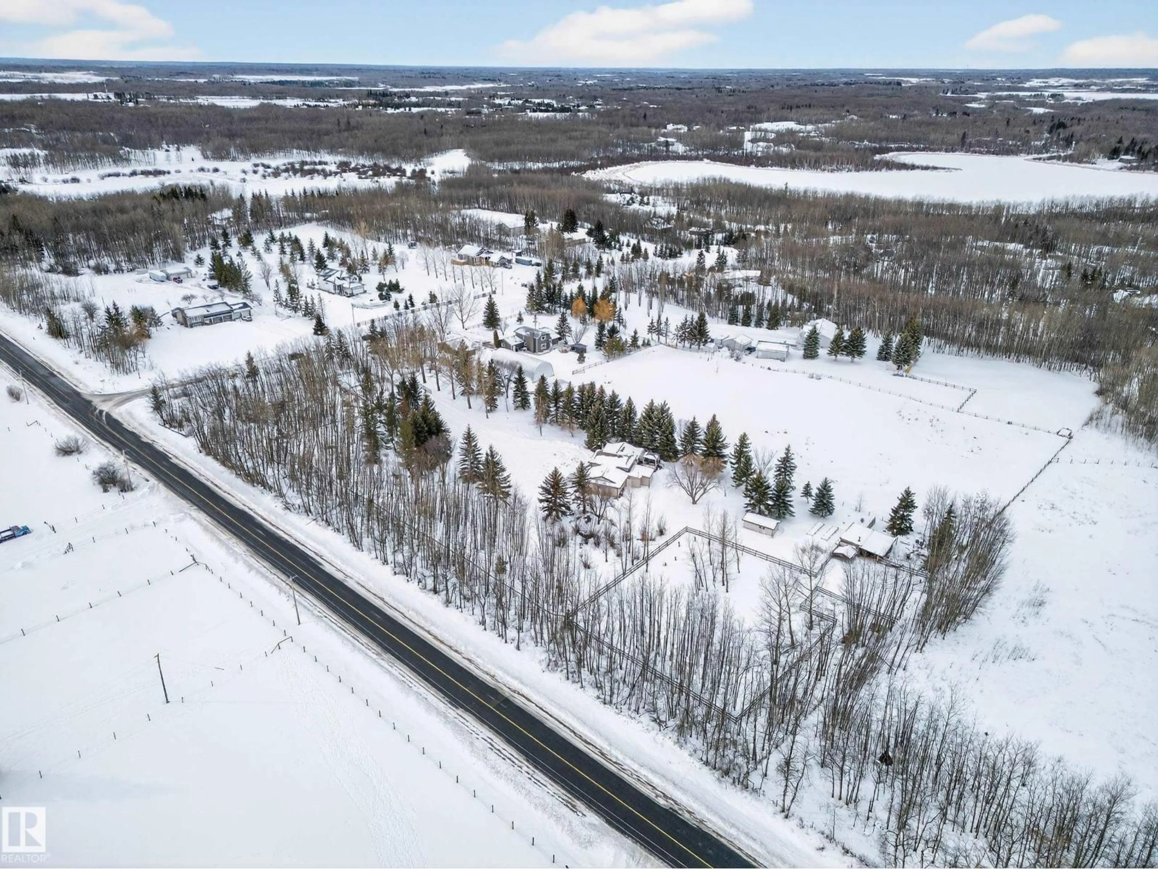 A pic from outside/outdoor area/front of a property/back of a property/a pic from drone, street for #2 - 52510 RGE ROAD 213, Rural Strathcona County Alberta T8G2E6