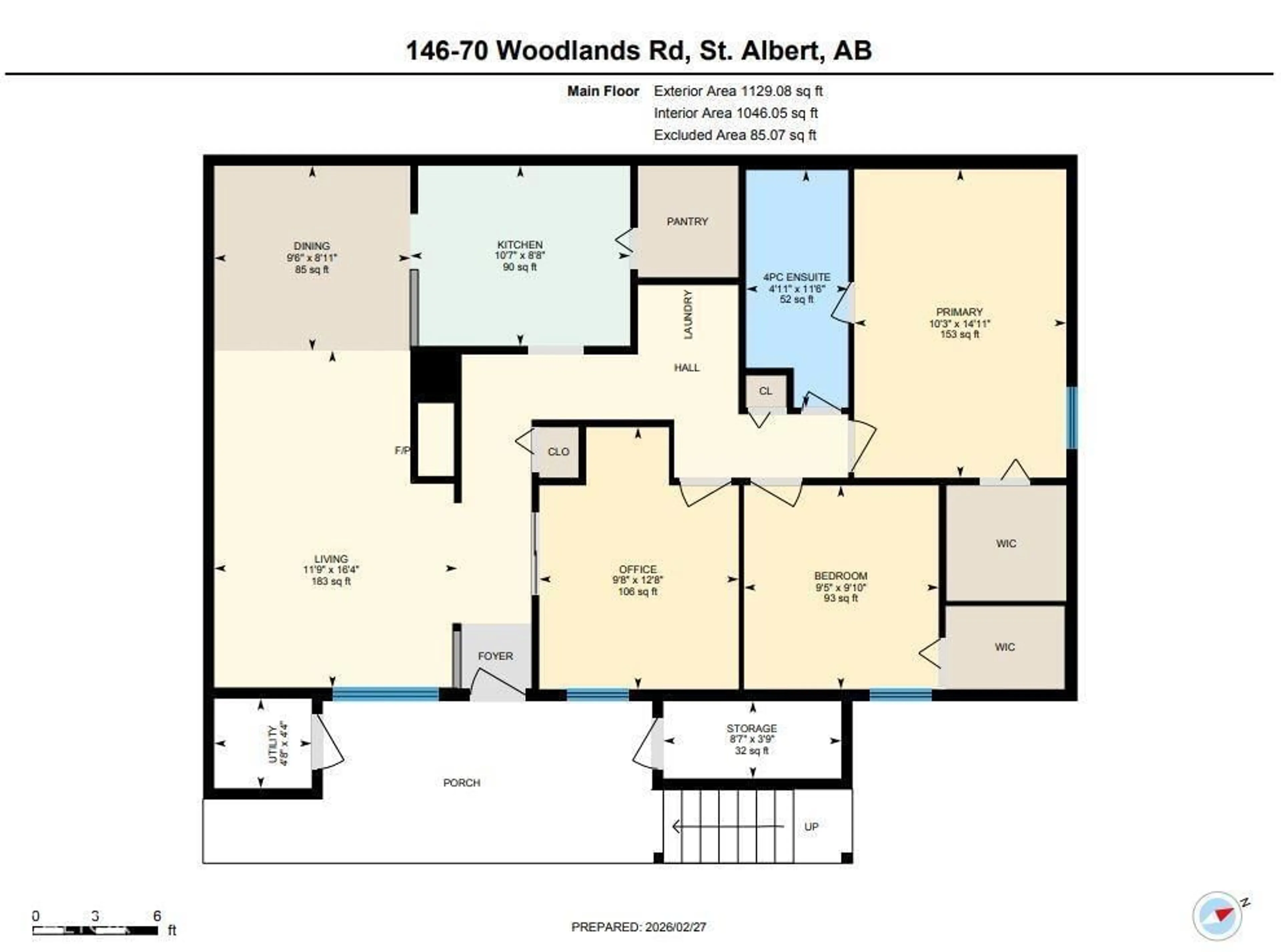 Floor plan for 70 - 146 WOODLANDS RD, St. Albert Alberta T8N5H1