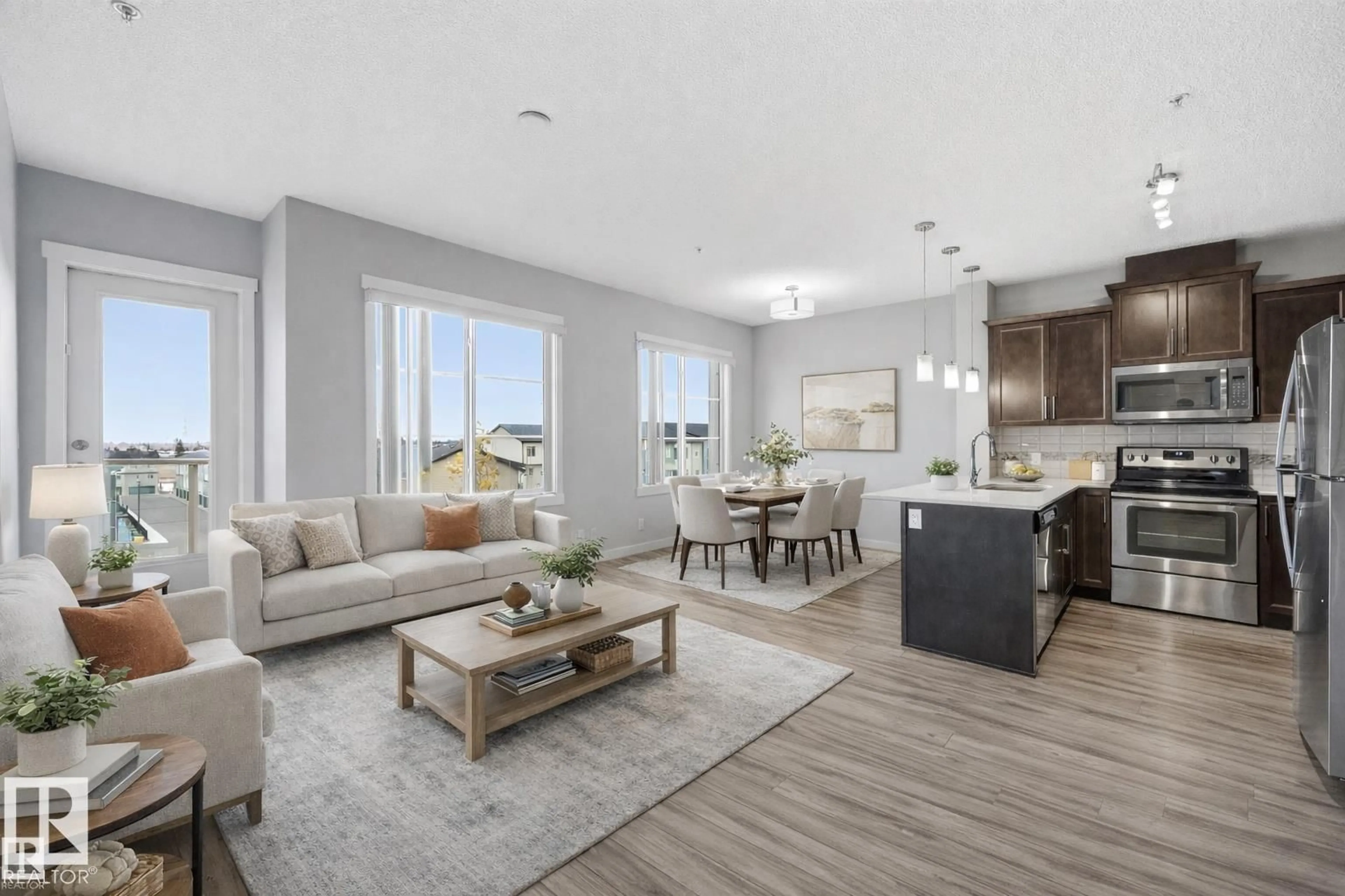 Open concept kitchen, unknown for #414 - 812 WELSH DR, Edmonton Alberta T6X1Y7