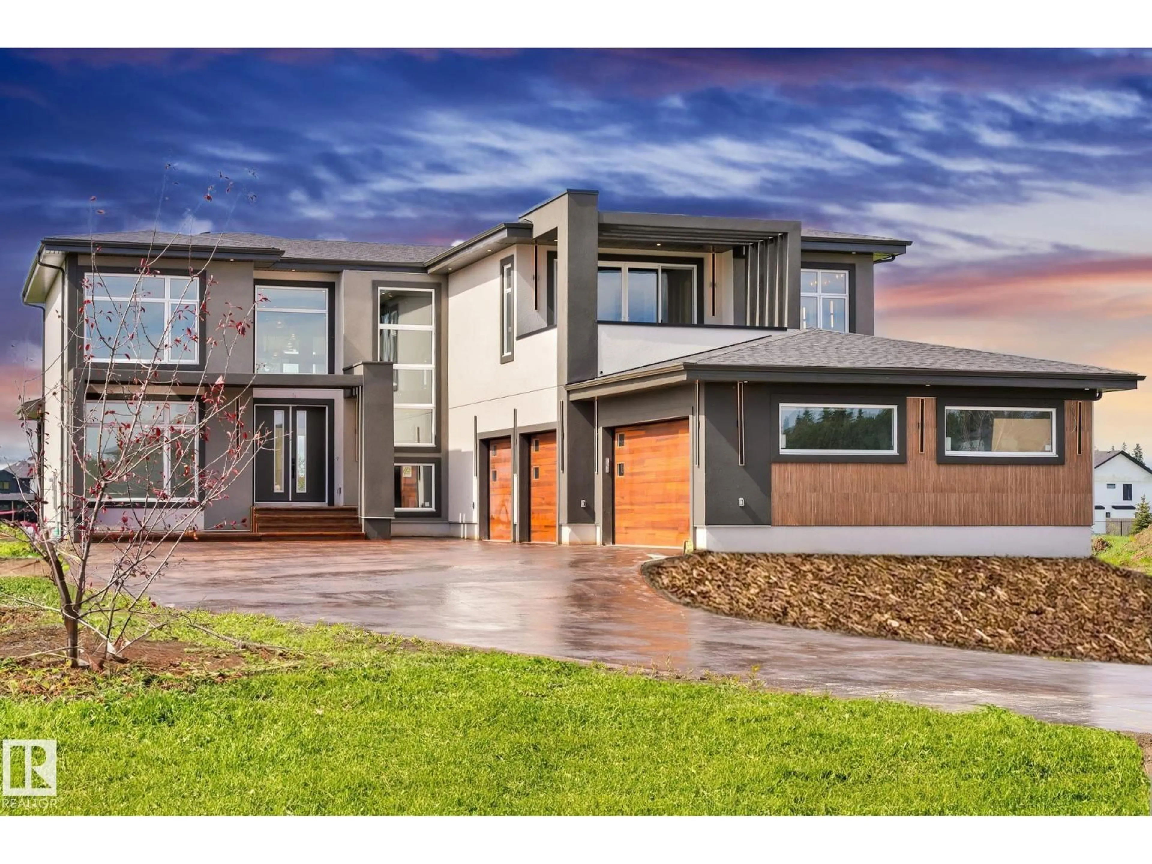 Home with brick exterior material, street for 53 26409 TWP RD 532A, Rural Parkland County Alberta T7X0W7