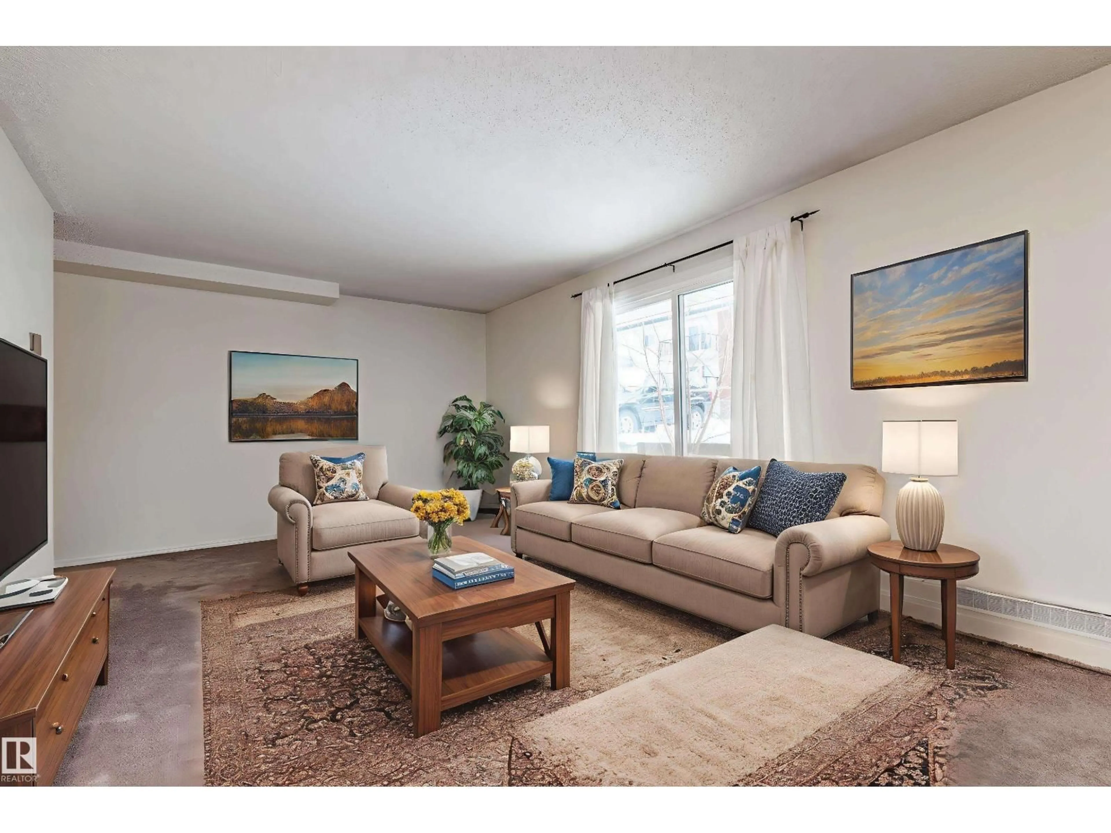 Living room with furniture, unknown for 103 10731 84 AV NW, Edmonton Alberta T6R2H8