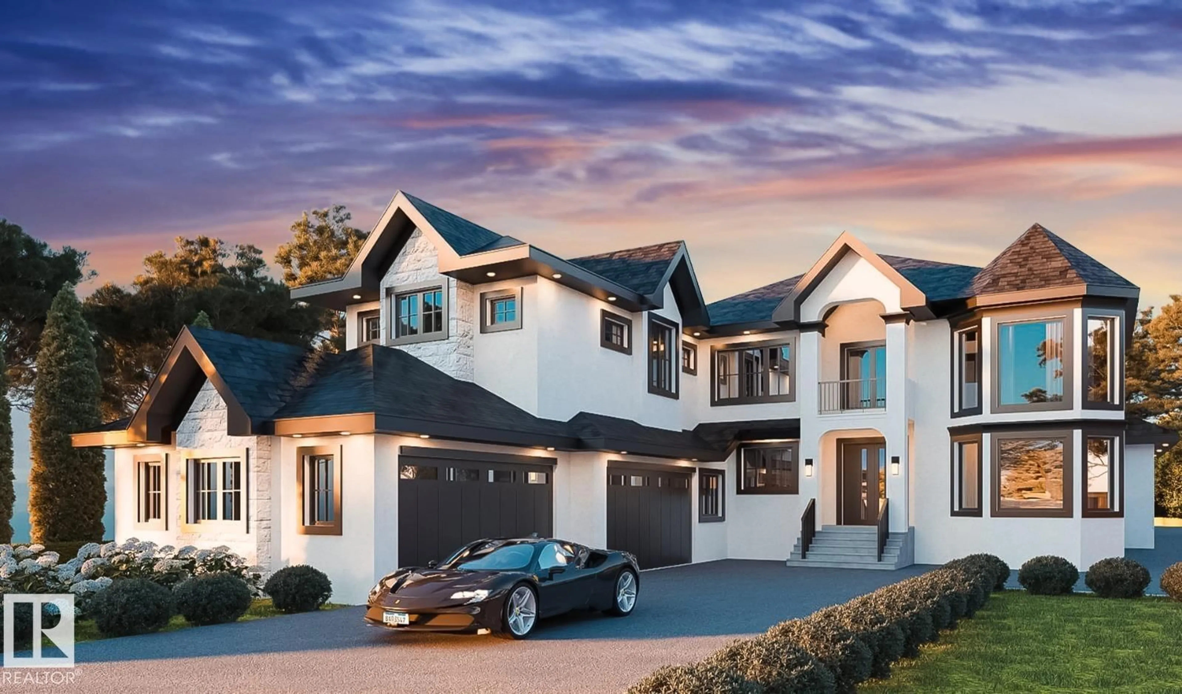 Home with vinyl exterior material, street for 76 26409 TWP RD 532A, Rural Parkland County Alberta T7X0W7