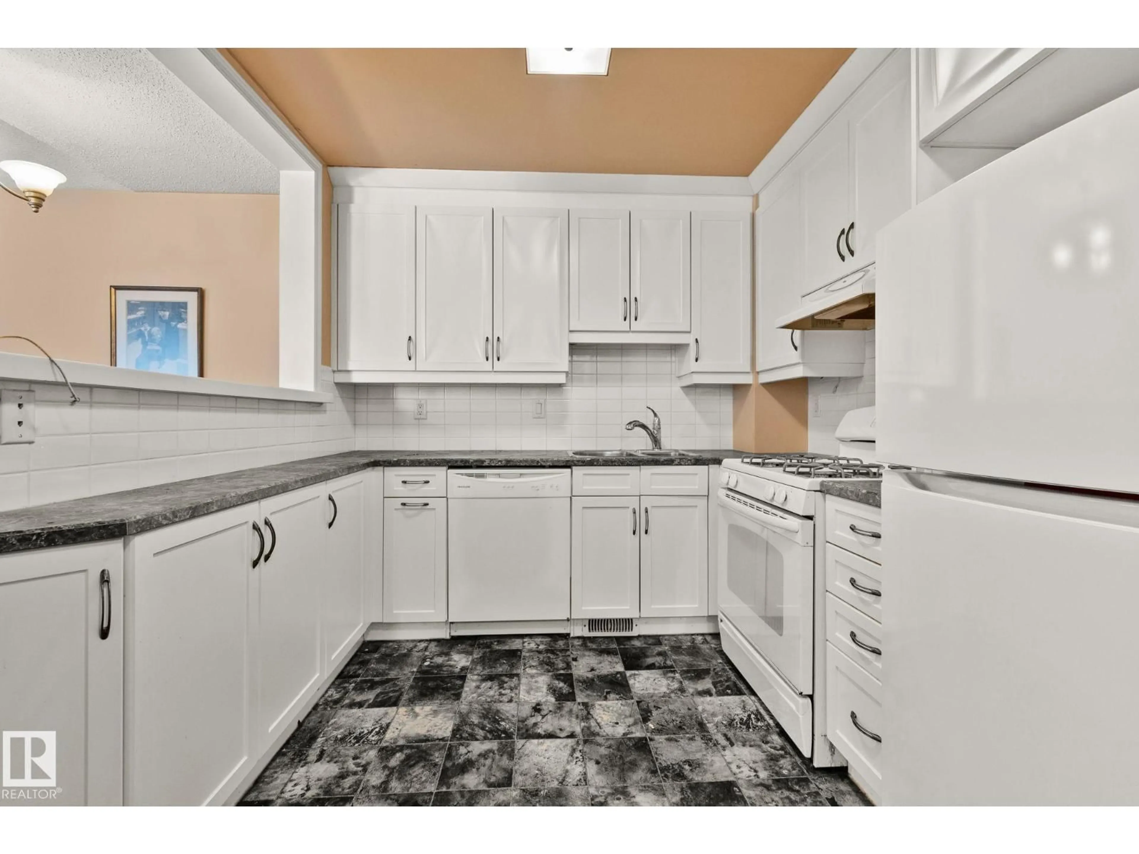 Standard kitchen, ceramic/tile floor for NW - 313 WILLOW CO, Edmonton Alberta T5T2K7