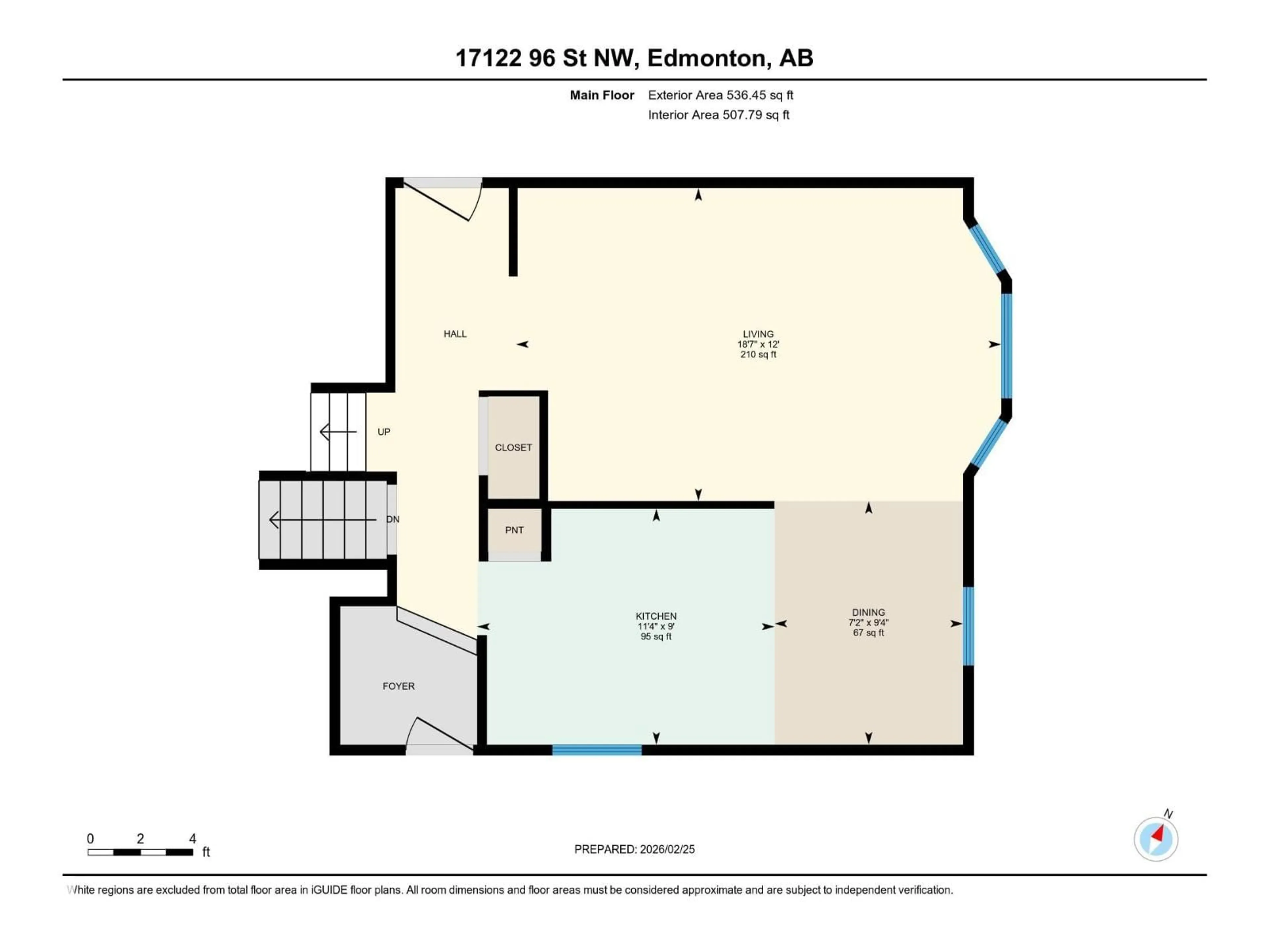 Floor plan for 17122 96 ST NW, Edmonton Alberta T5Z1Z7