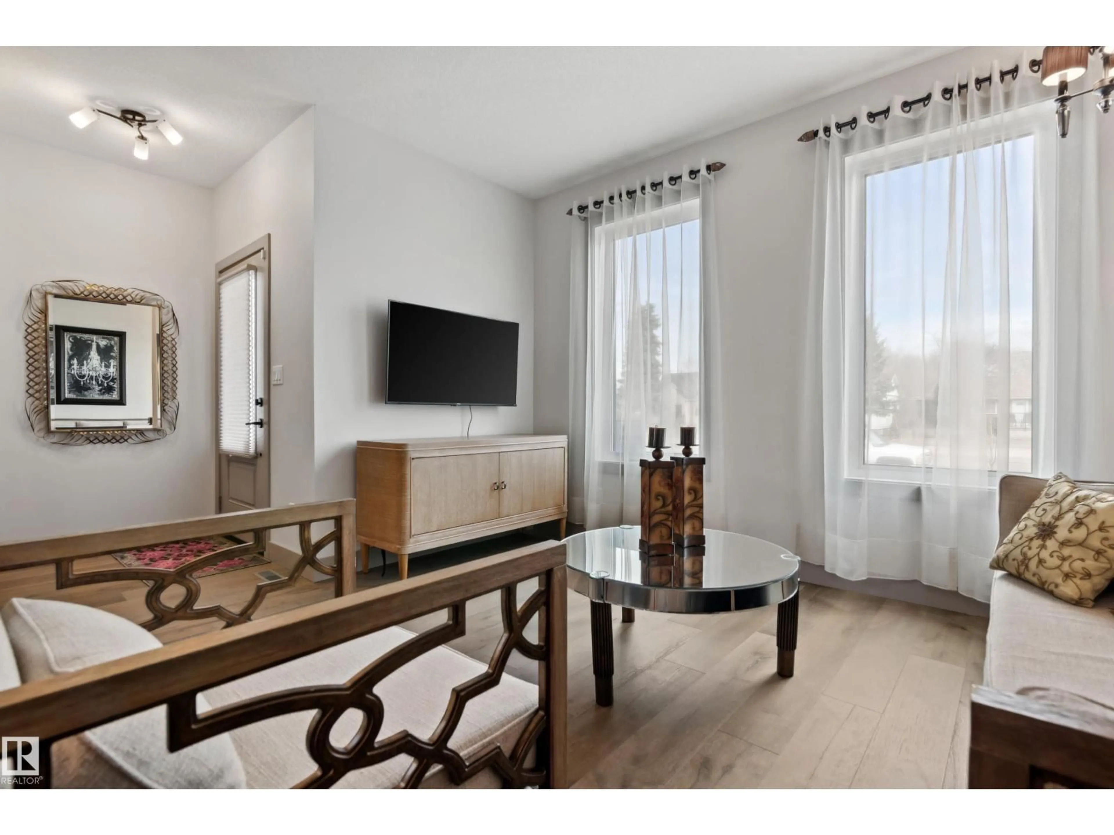 Living room with furniture, unknown for NW - 11018 149 ST, Edmonton Alberta T5P1M8