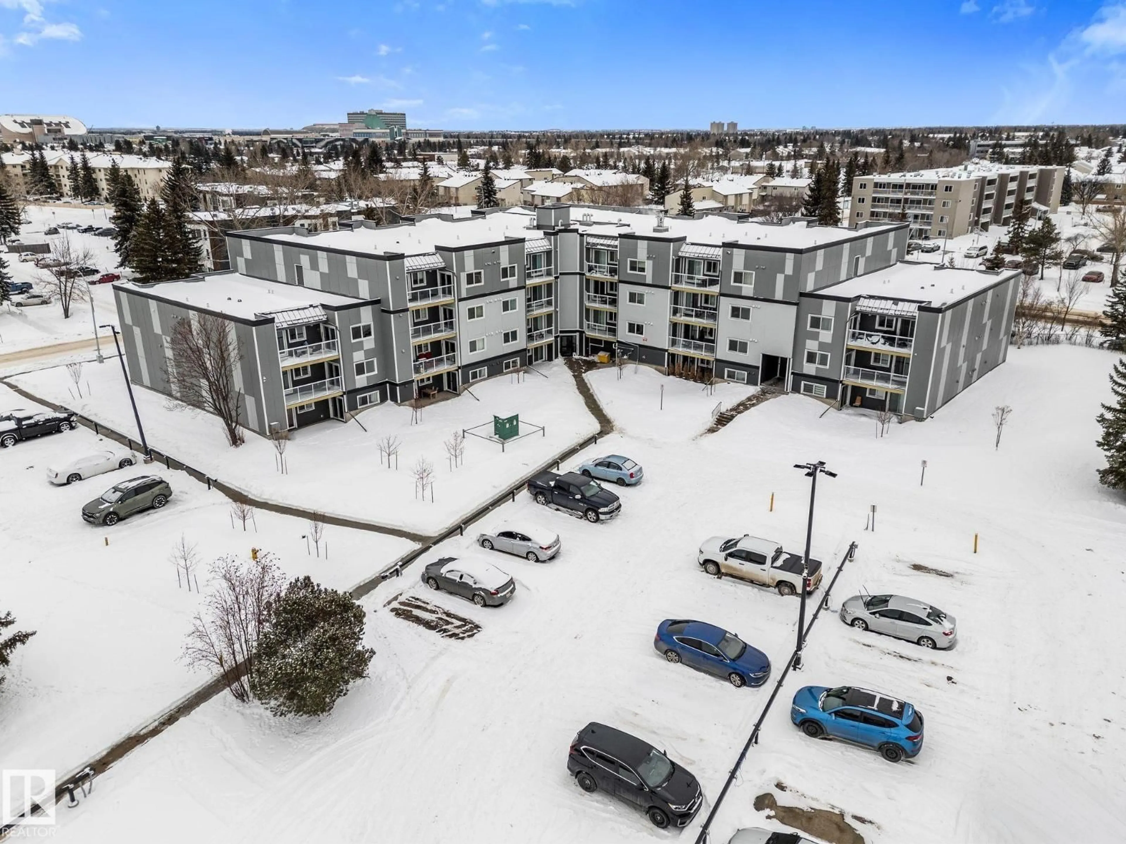 A pic from outside/outdoor area/front of a property/back of a property/a pic from drone, unknown for #302 - 9504 182 ST, Edmonton Alberta T5T3A7