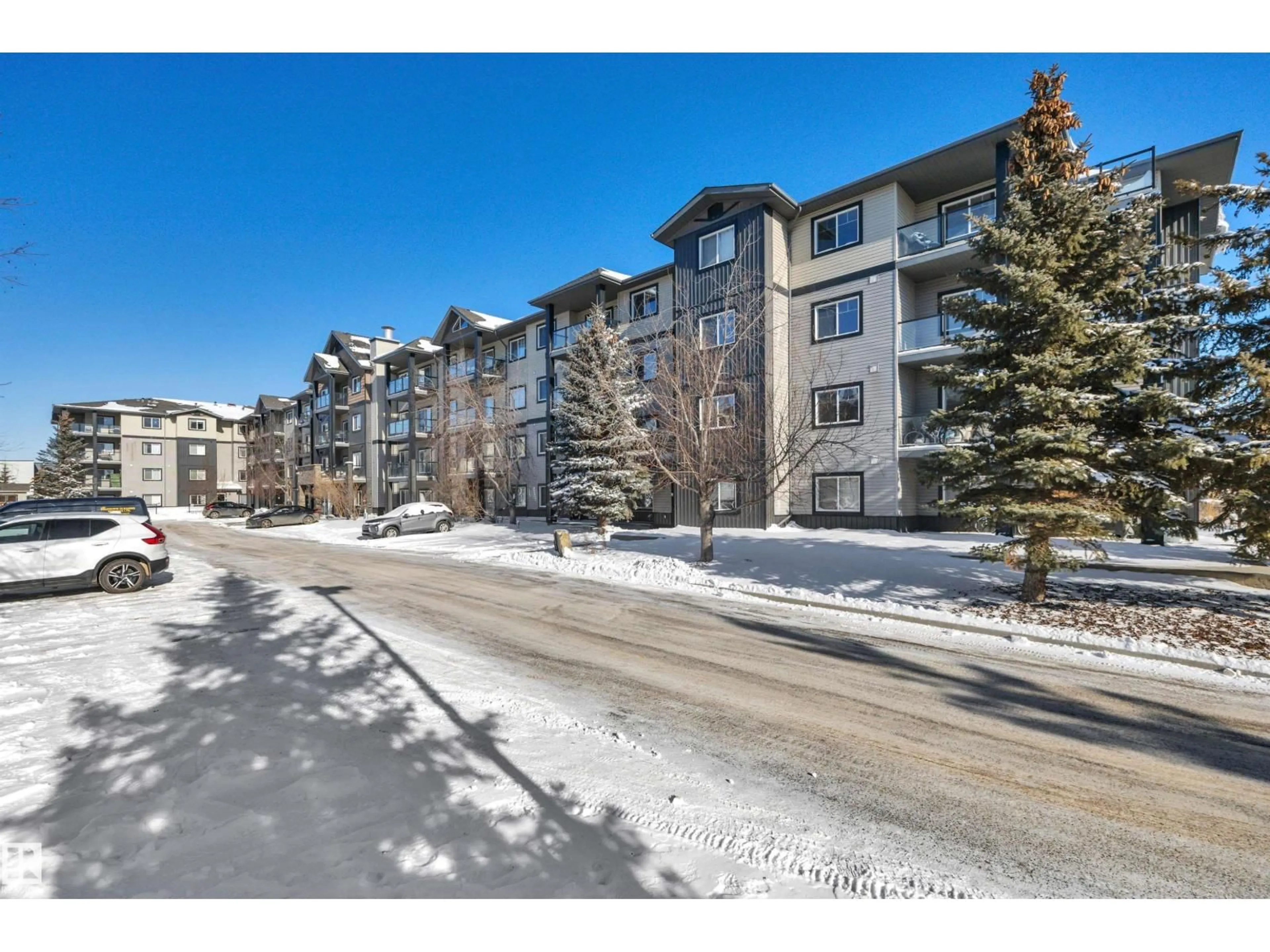 A pic from outside/outdoor area/front of a property/back of a property/a pic from drone, unknown for #413 - 1204 156 ST, Edmonton Alberta T6R0R6