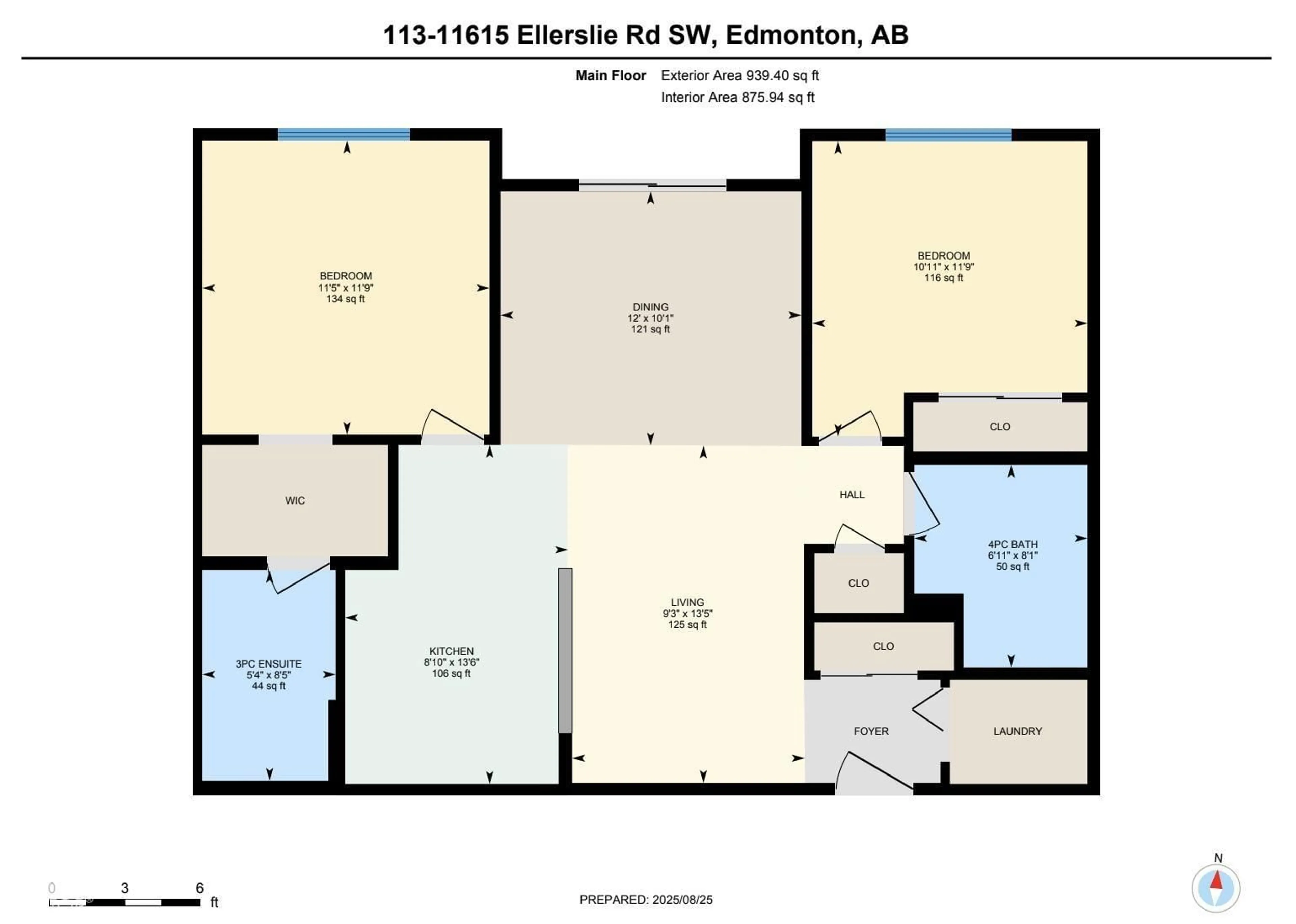 Floor plan for #113 - 11615 ELLERSLIE RD, Edmonton Alberta T6W0J3