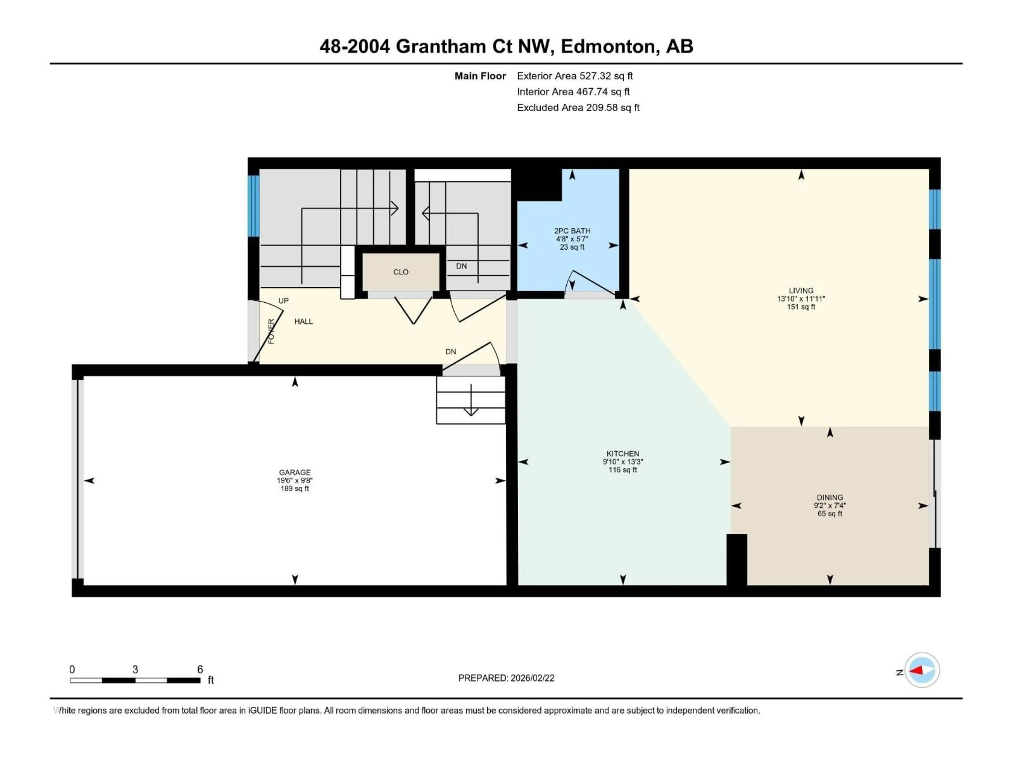 Floor plan for 2004 - 48 GRANTHAM CT, Edmonton Alberta T5T6R9