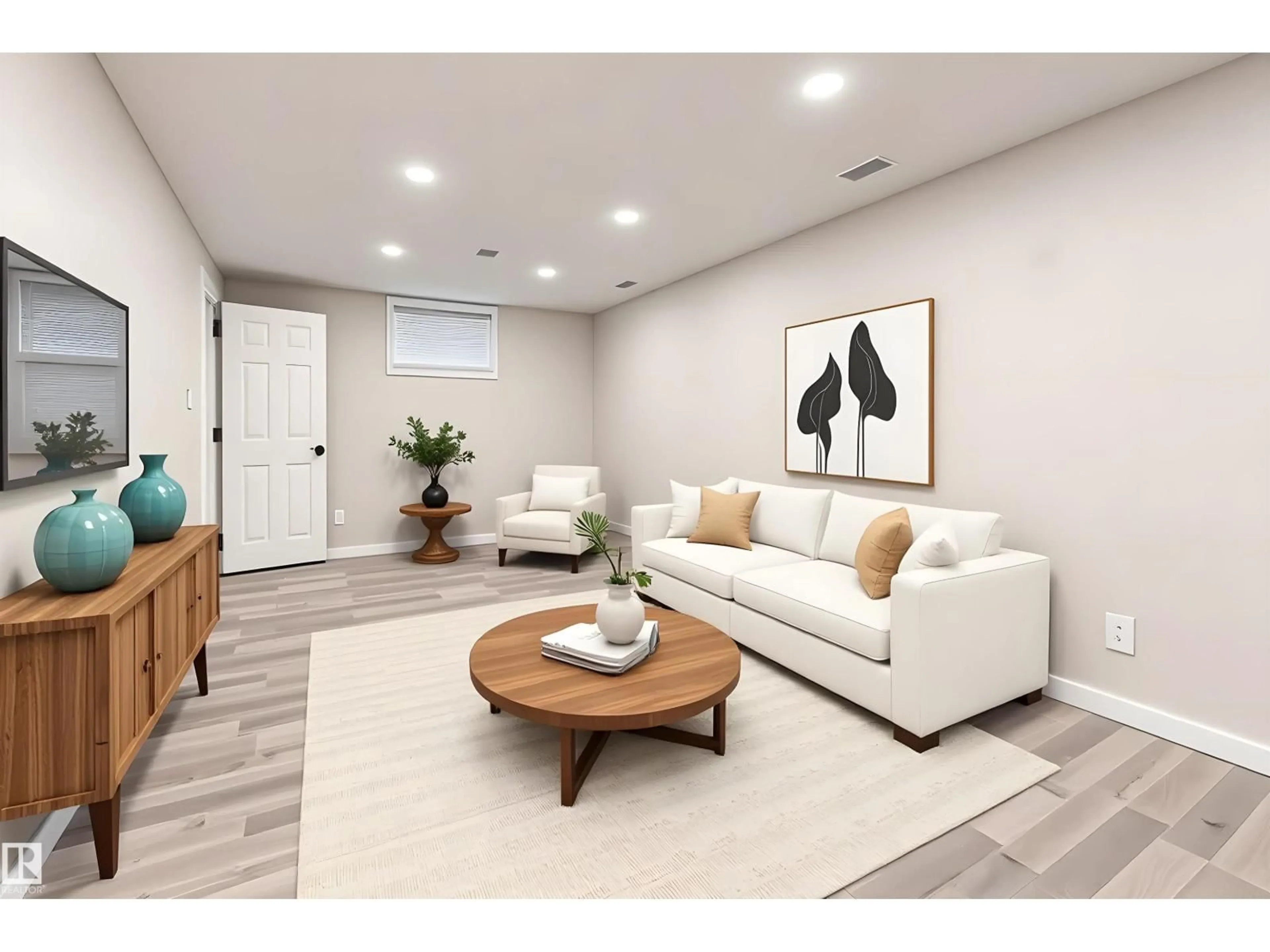 Living room with furniture, unknown for NW - 12316 140 ST, Edmonton Alberta T5L2C8