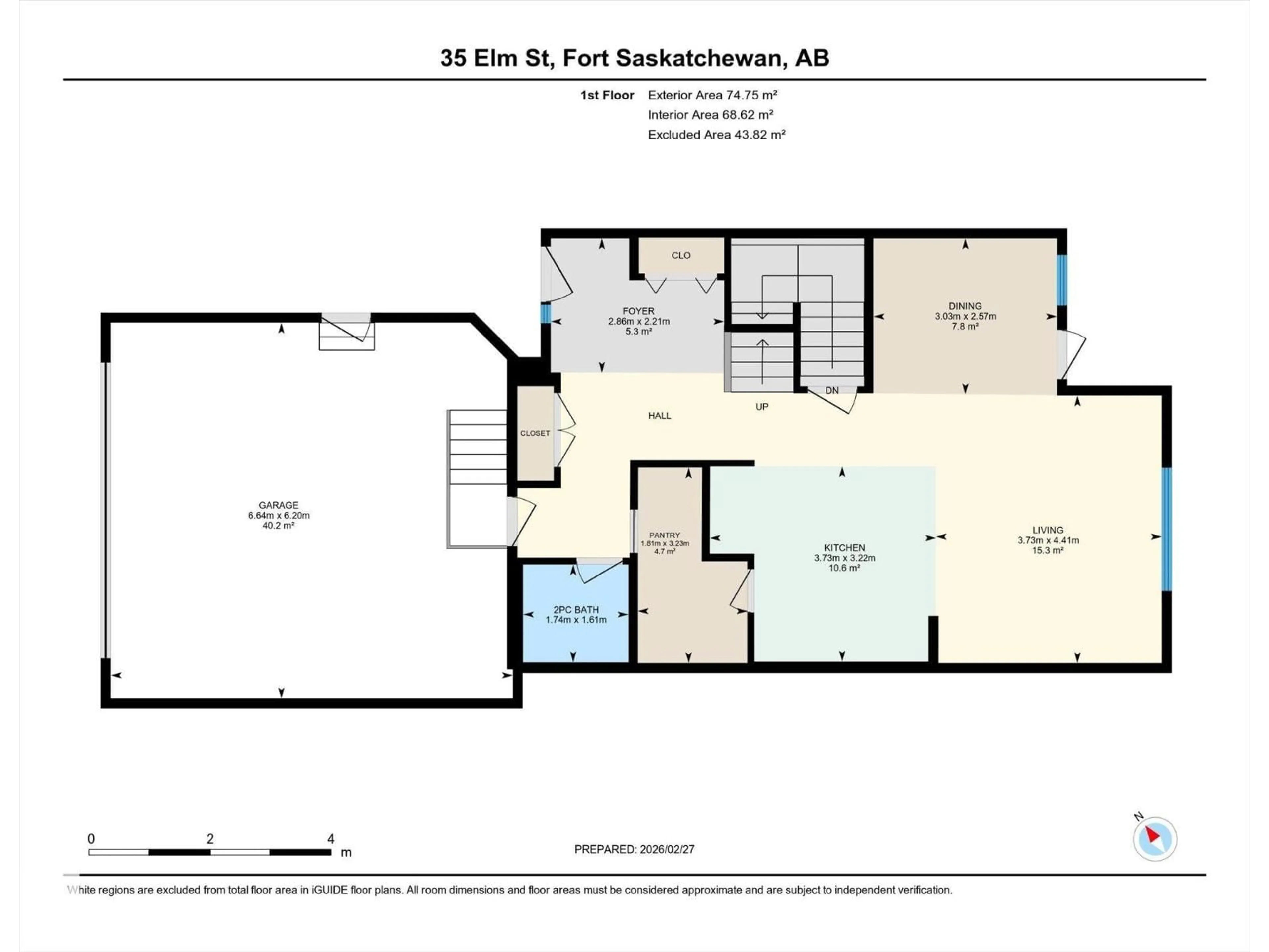 Floor plan for 35 ELM ST, Fort Saskatchewan Alberta T8L0R8