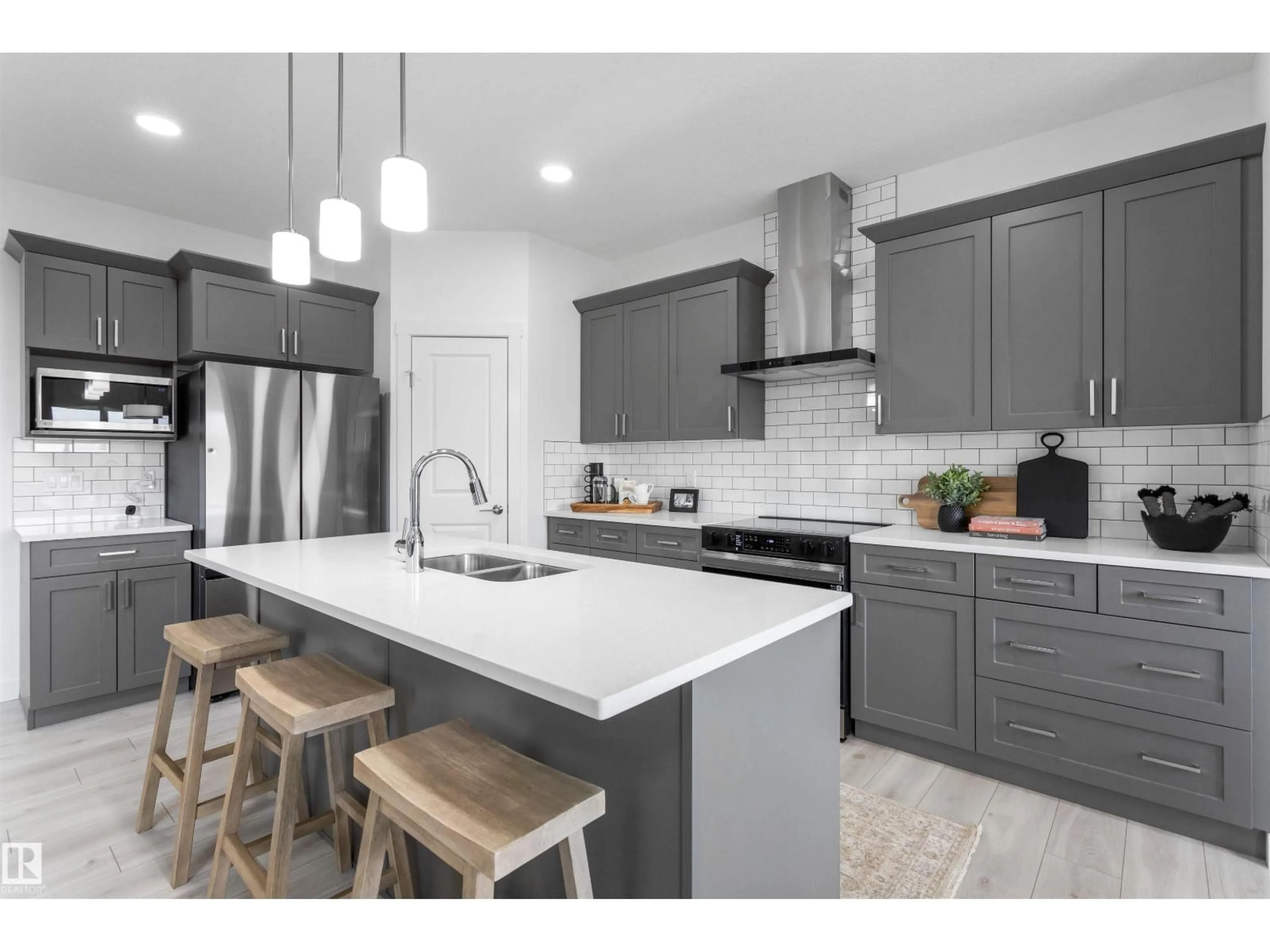 Open concept kitchen, unknown for NW - 2144 210 ST, Edmonton Alberta T6M3H7